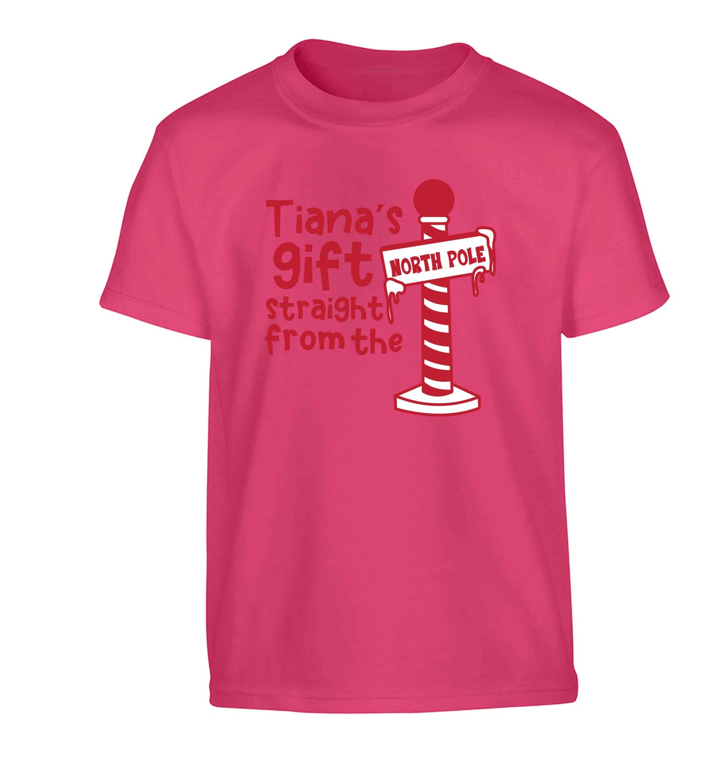 Merry Christmas Children's pink Tshirt 12-13 Years