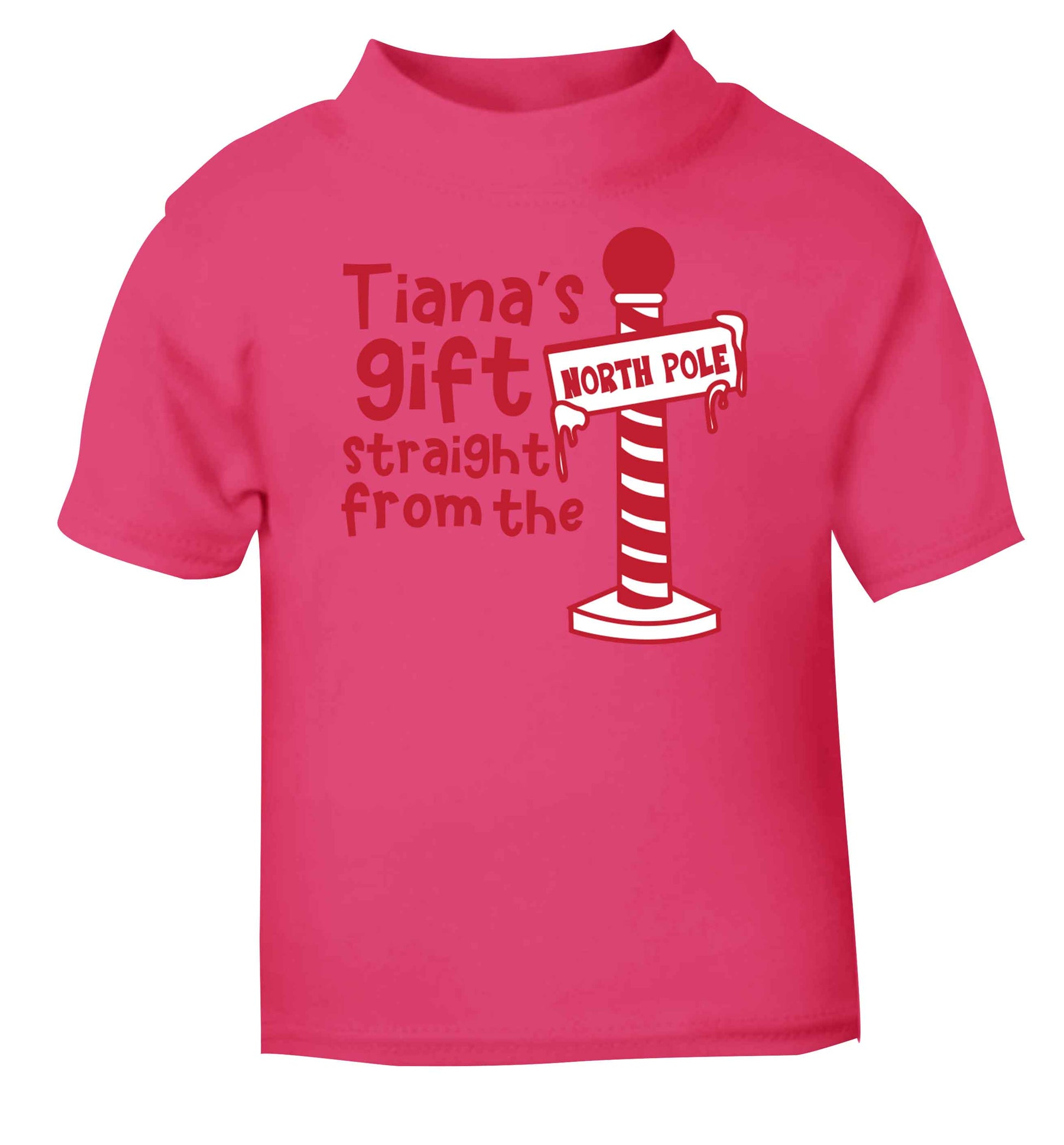 Merry Christmas pink baby toddler Tshirt 2 Years