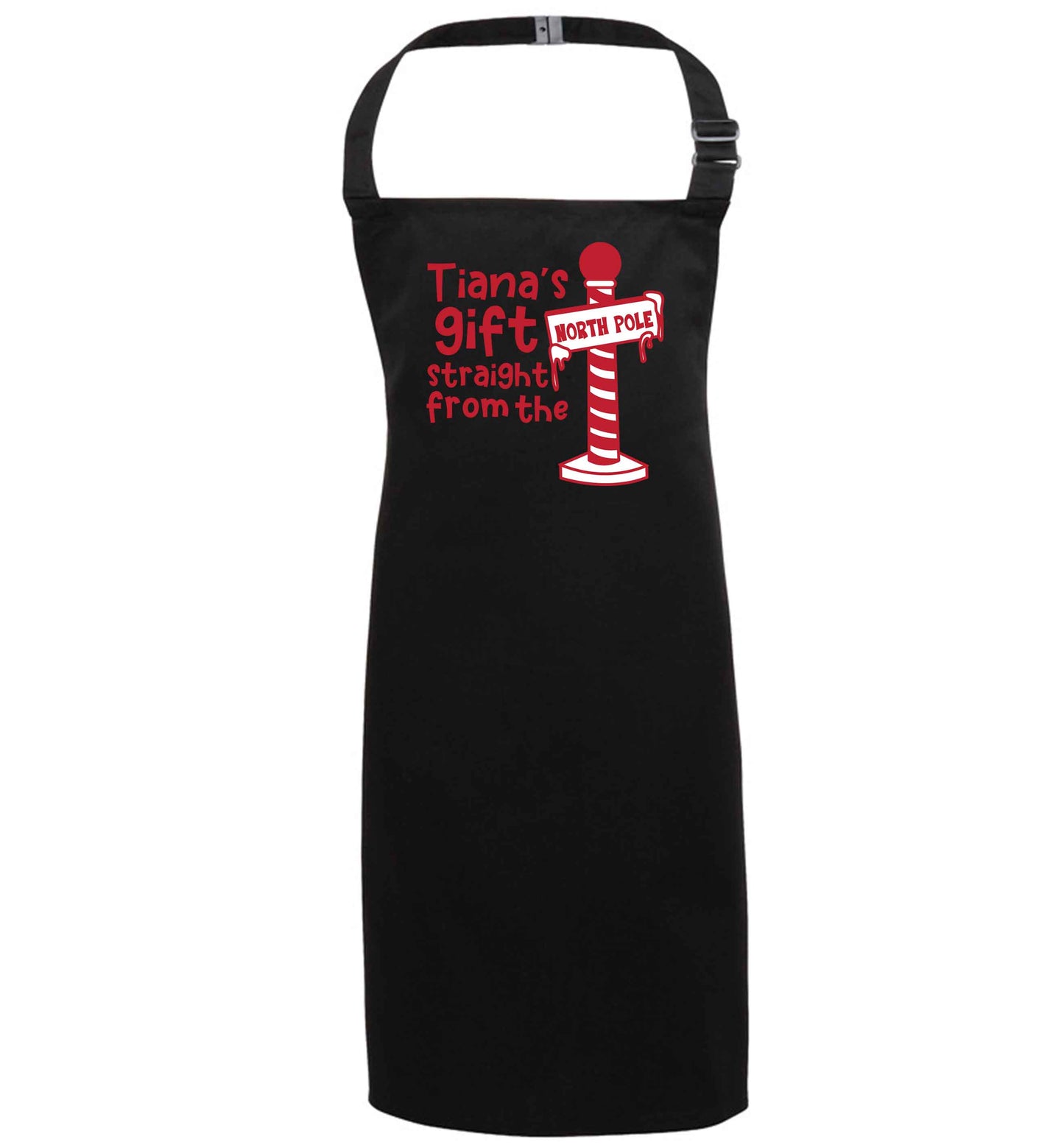Merry Christmas black apron 7-10 years