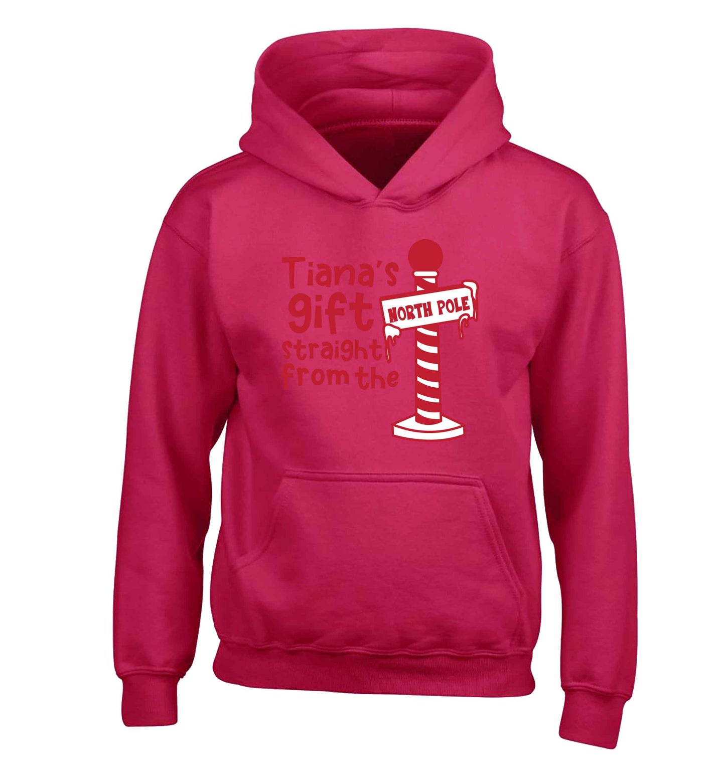 Merry Christmas children's pink hoodie 12-13 Years