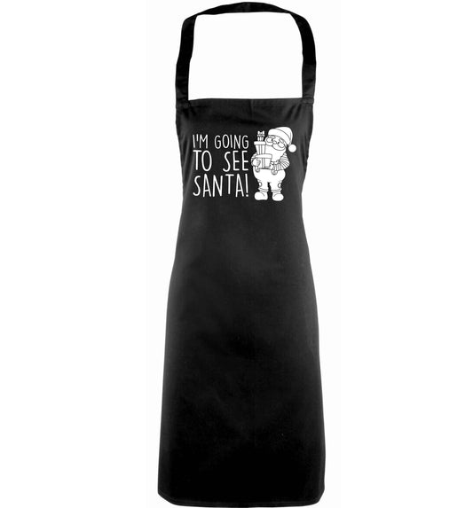 Merry Christmas adults black apron