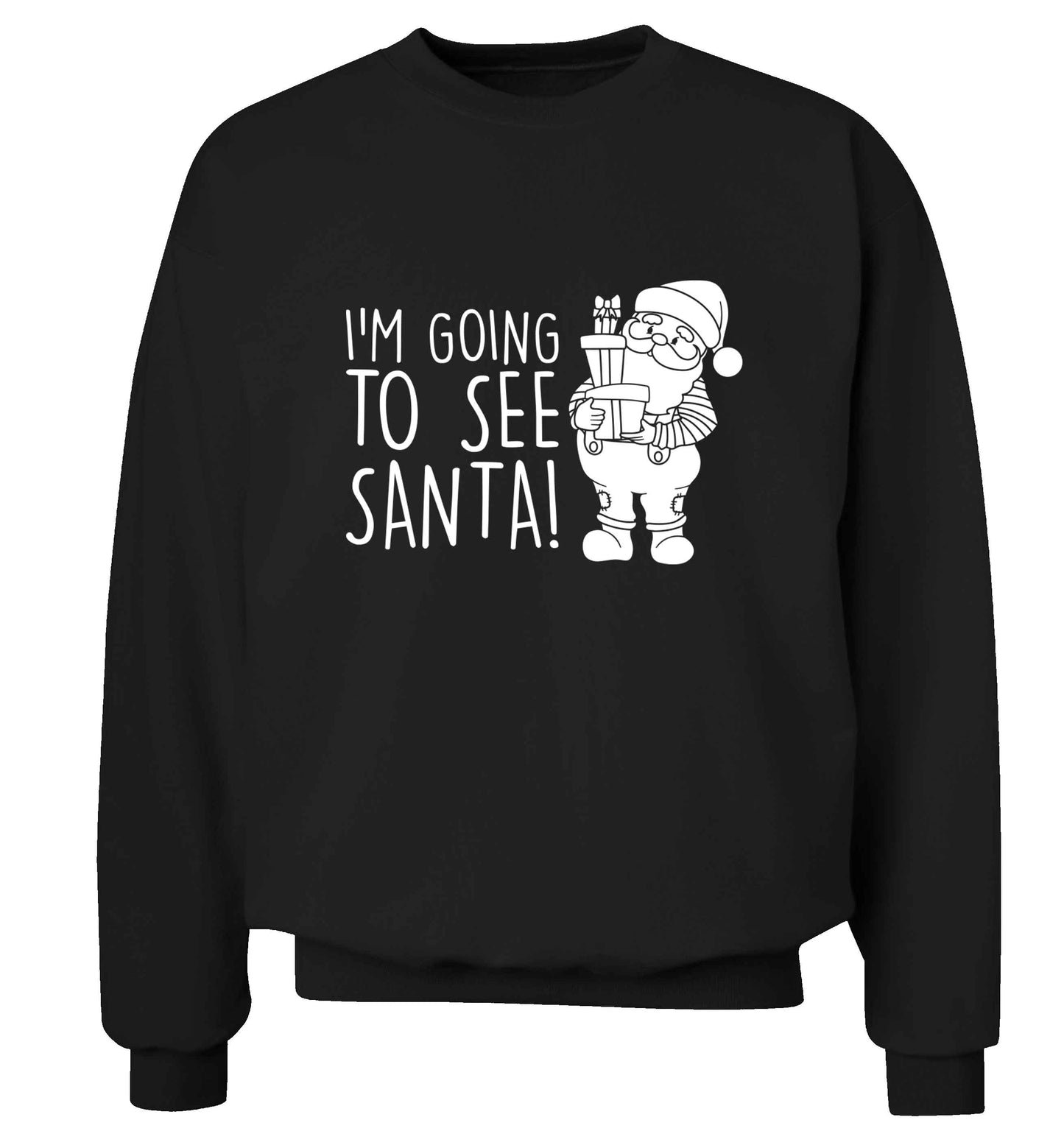 Merry Christmas adult's unisex black sweater 2XL