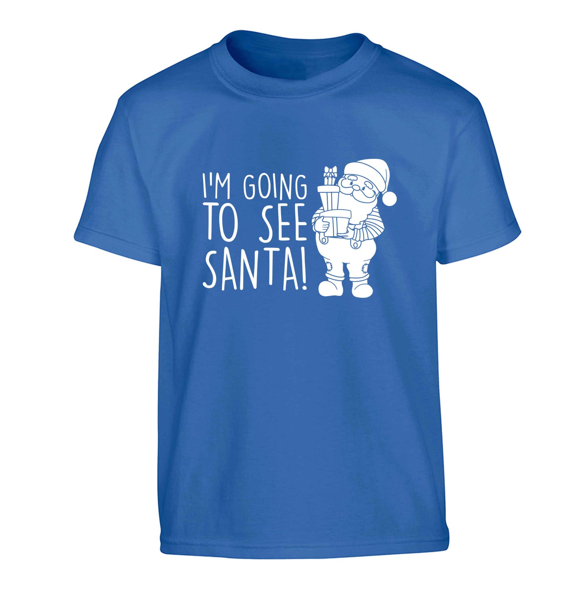 Merry Christmas Children's blue Tshirt 12-13 Years