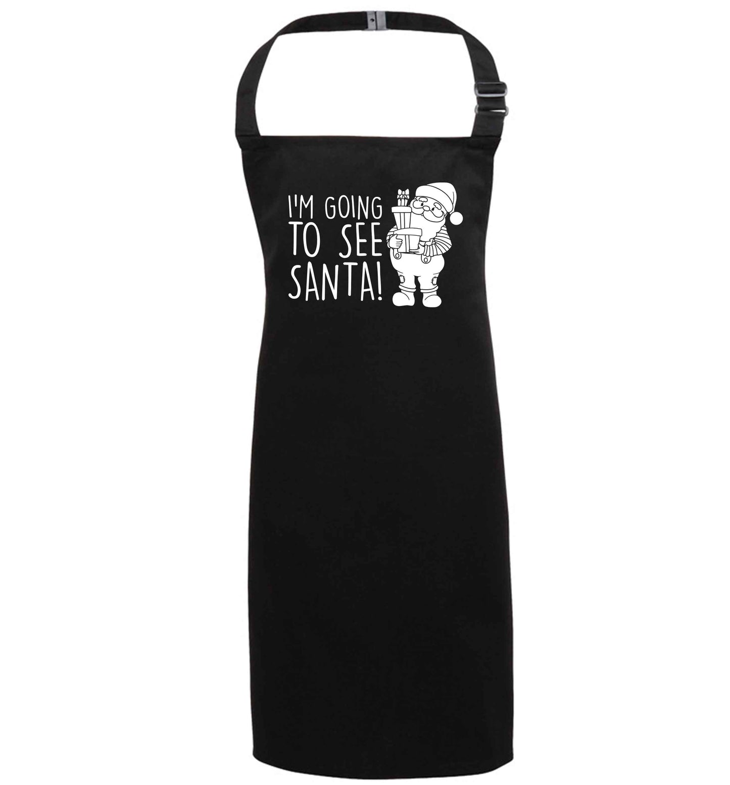 Merry Christmas black apron 7-10 years