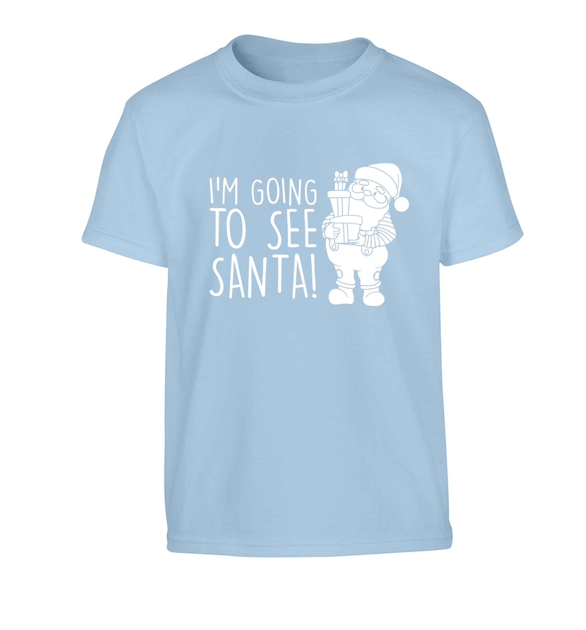 Merry Christmas Children's light blue Tshirt 12-13 Years