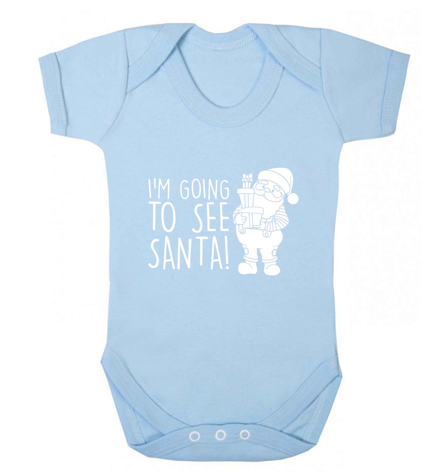 Merry Christmas baby vest pale blue 18-24 months