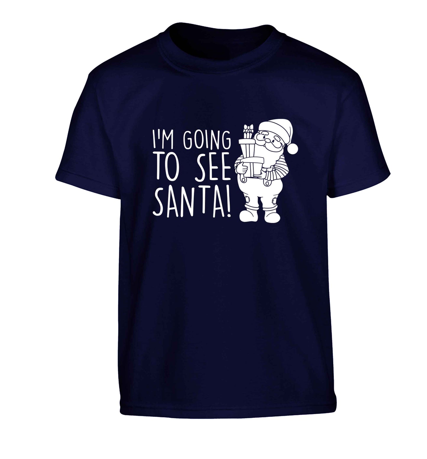 Merry Christmas Children's navy Tshirt 12-13 Years