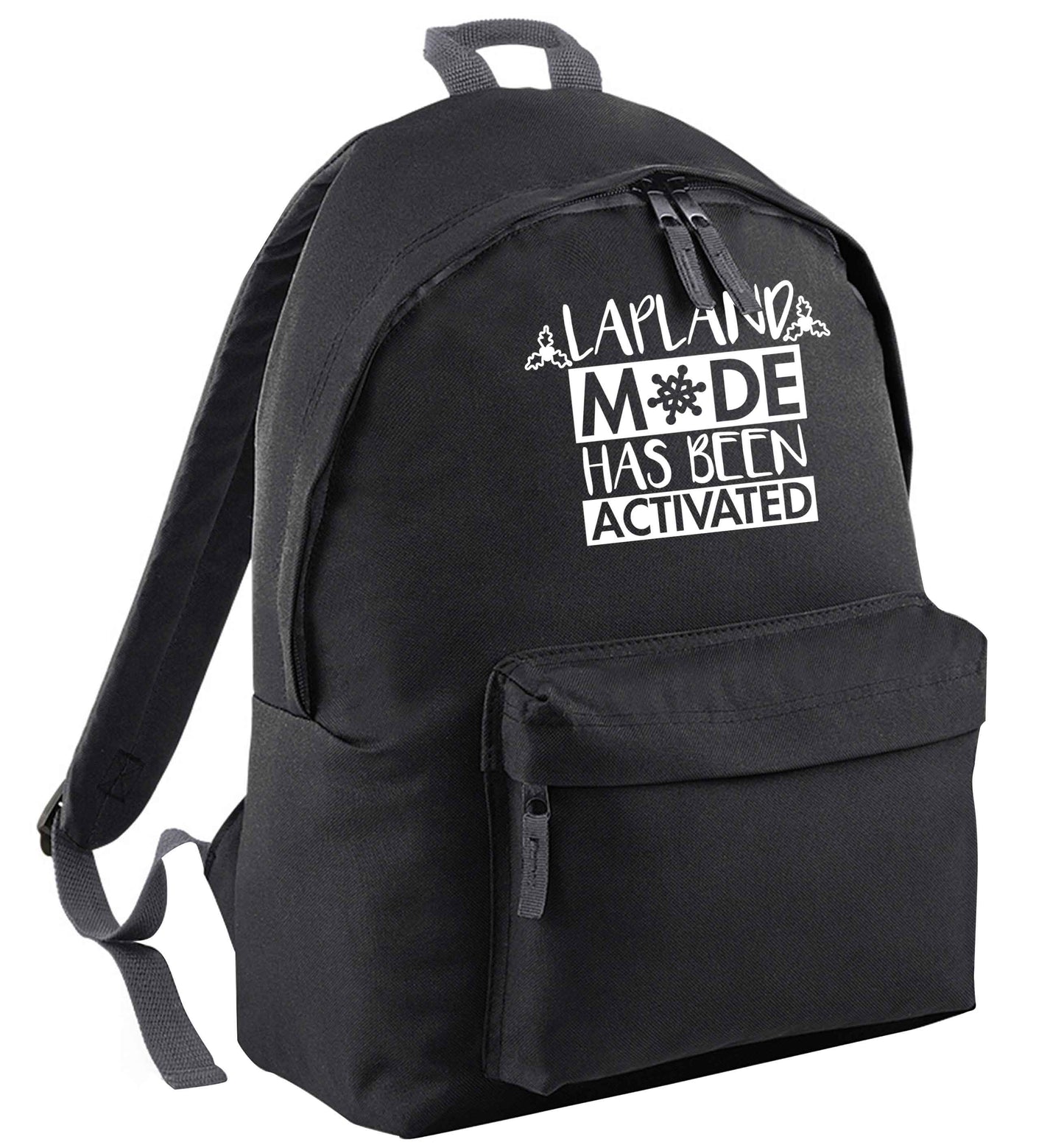 Merry Christmas black adults backpack