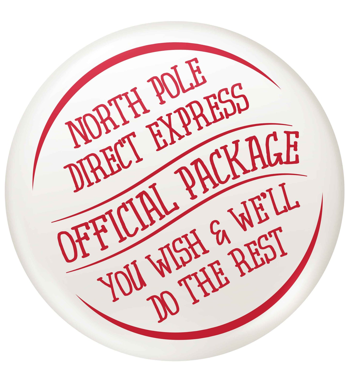 Merry Christmas small 25mm Pin badge