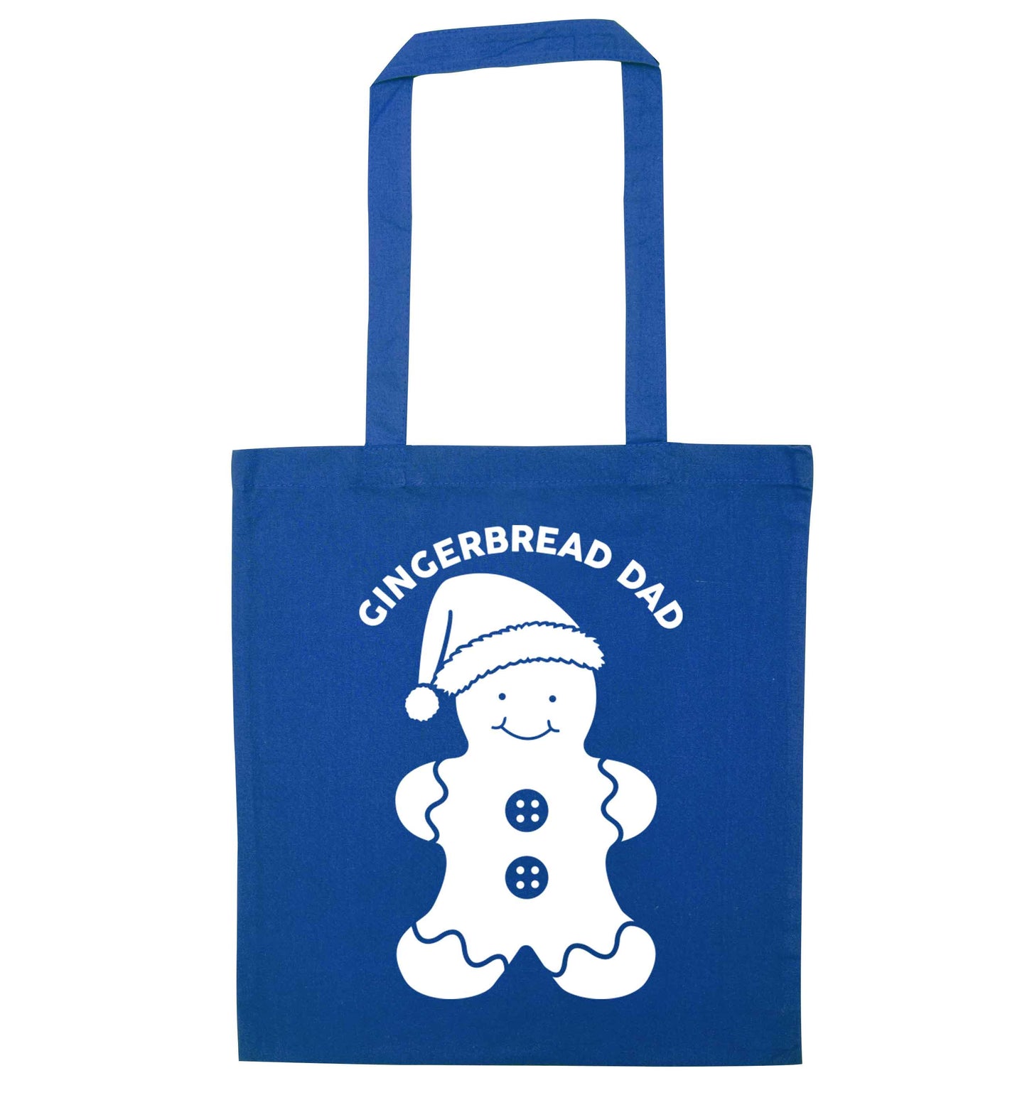 Merry Christmas blue tote bag