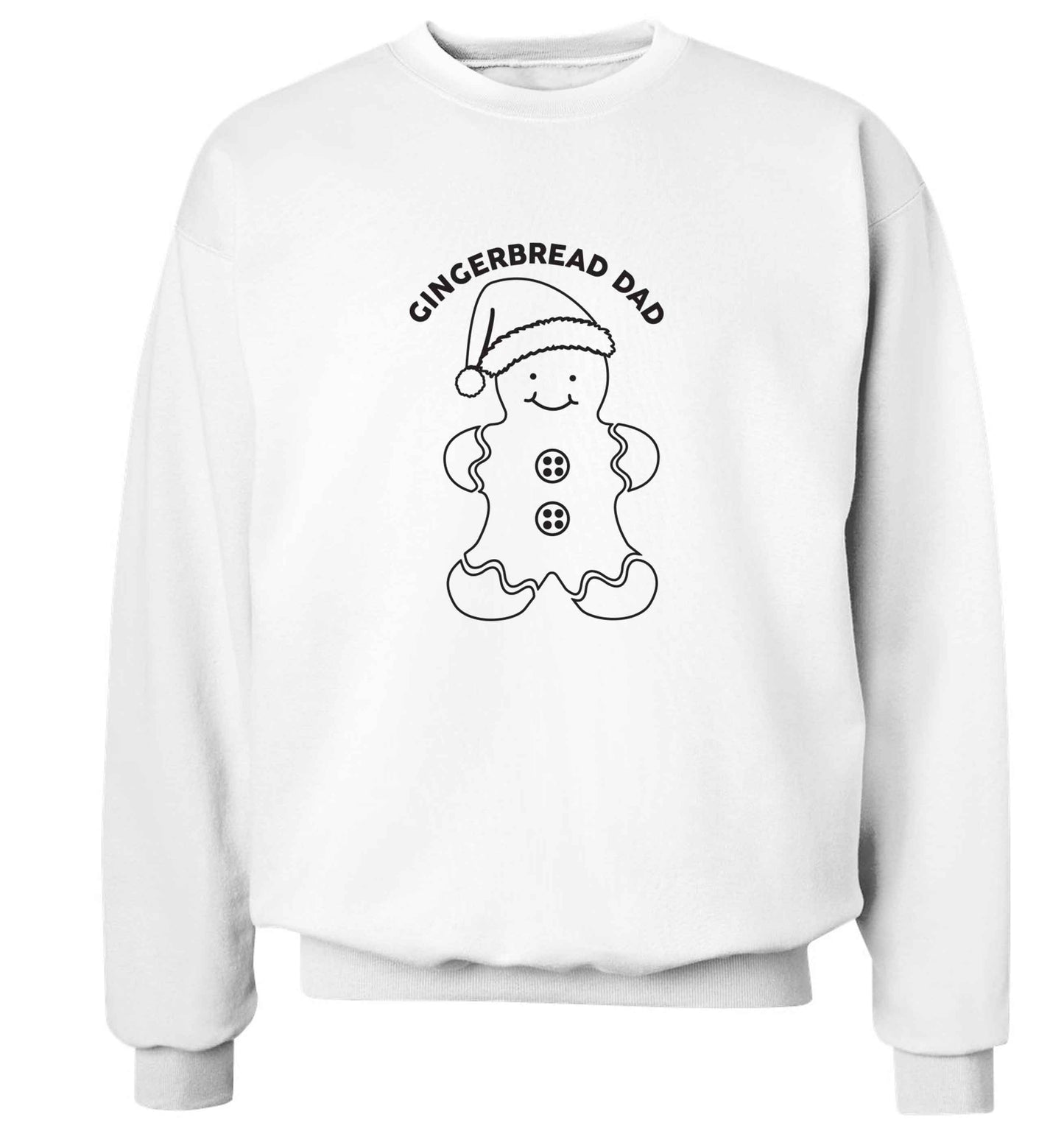 Merry Christmas adult's unisex white sweater 2XL