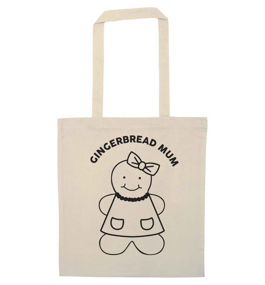 Merry Christmas natural tote bag