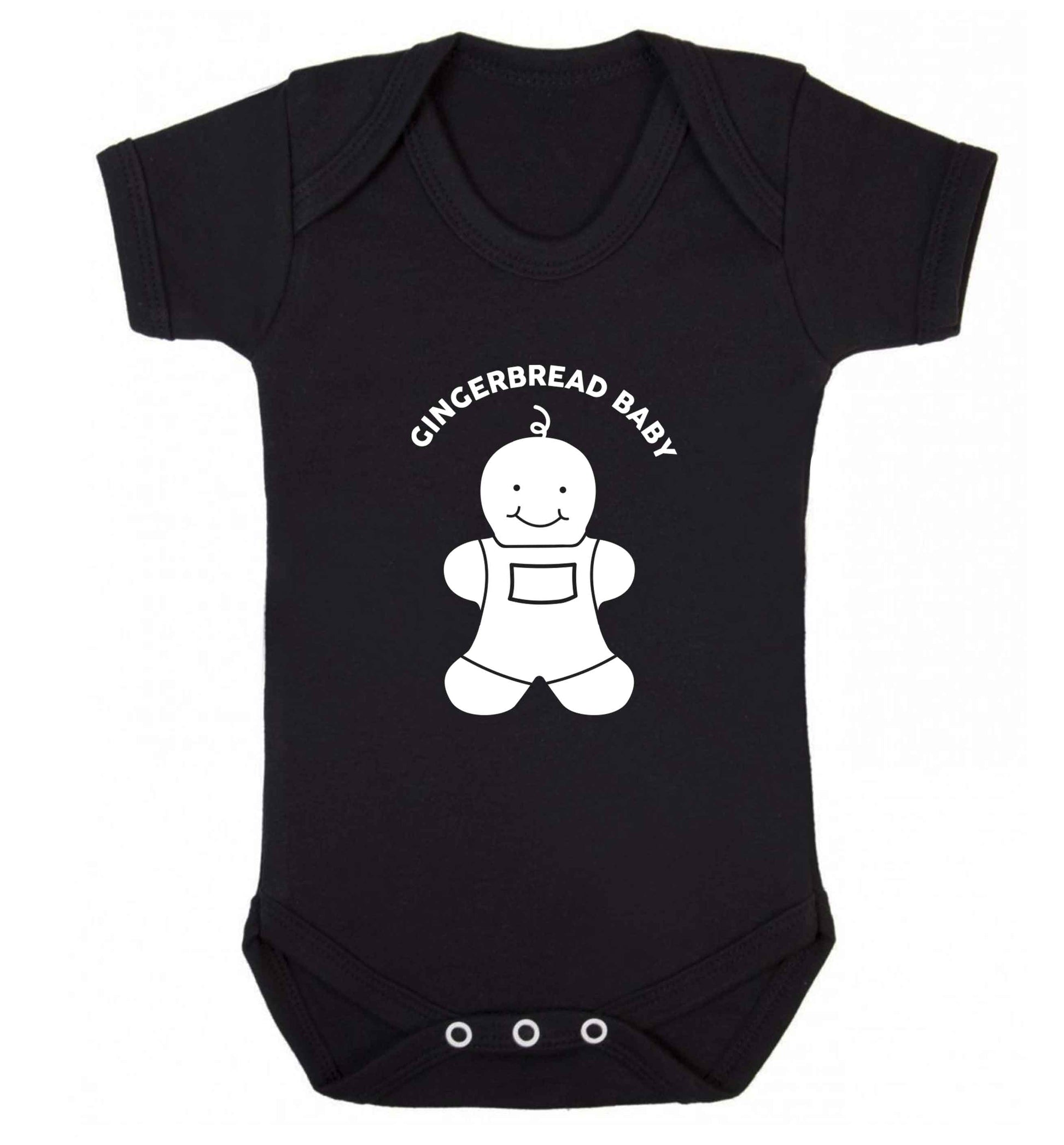 Gingerbread baby baby vest black 18-24 months