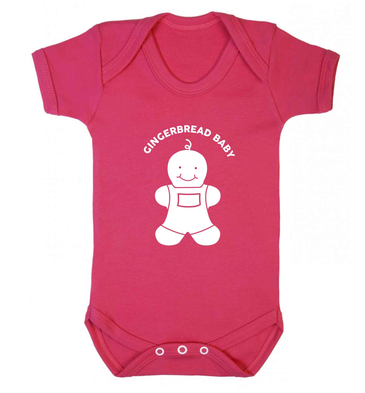 Gingerbread baby baby vest dark pink 18-24 months