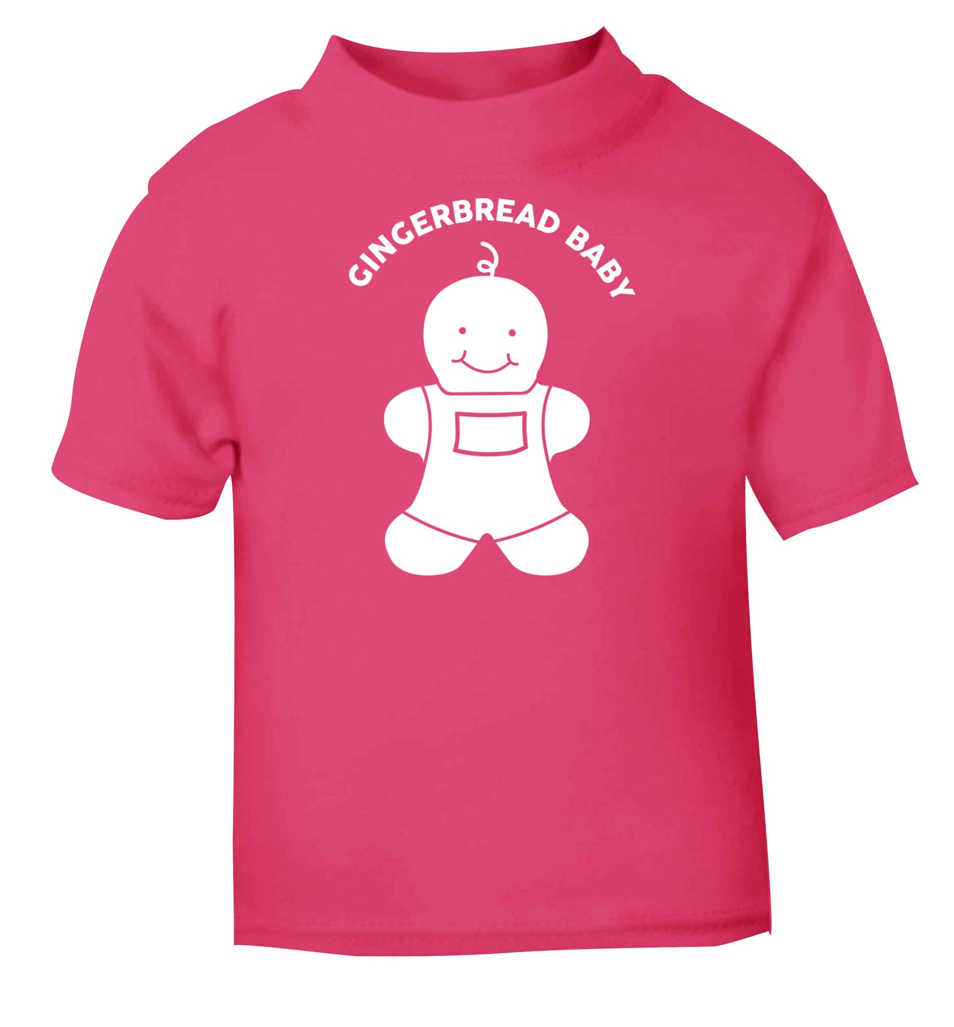 Gingerbread baby pink baby toddler Tshirt 2 Years