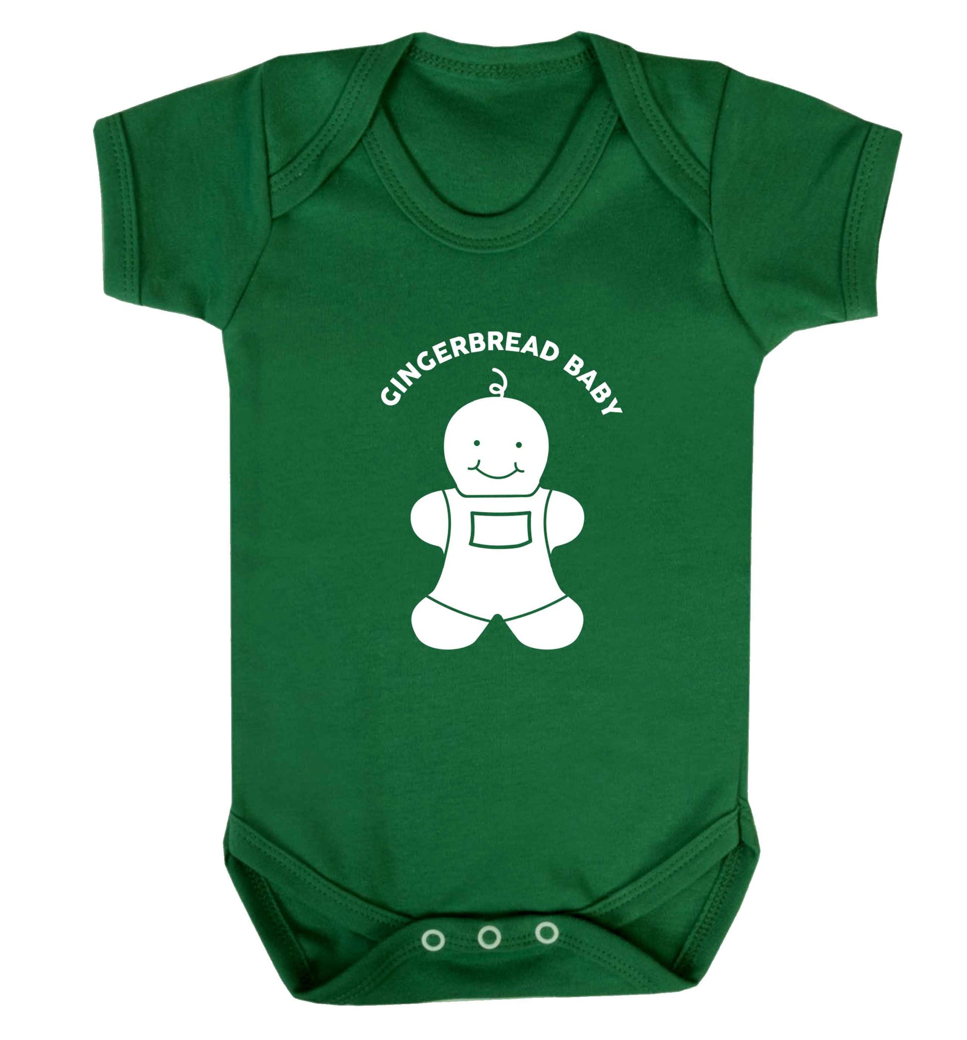 Gingerbread baby baby vest green 18-24 months