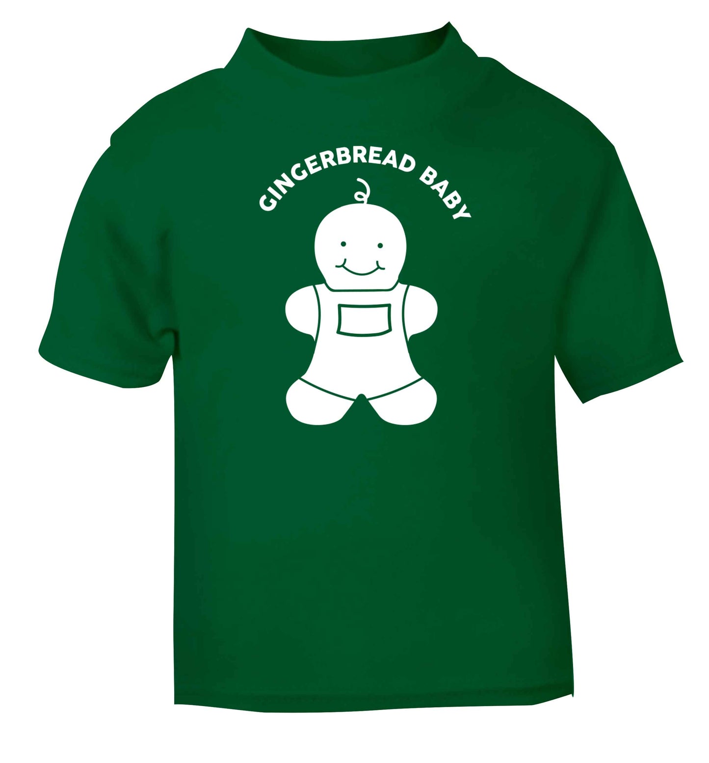 Gingerbread baby green baby toddler Tshirt 2 Years