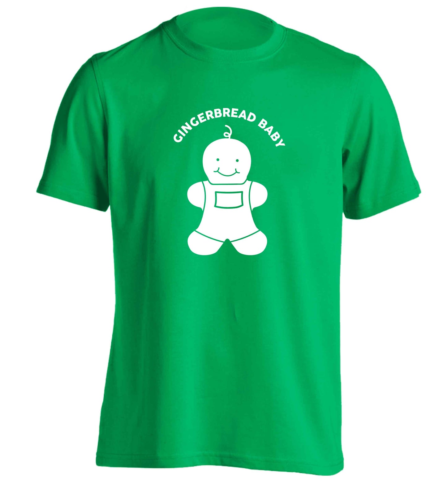 Gingerbread baby adults unisex green Tshirt 2XL
