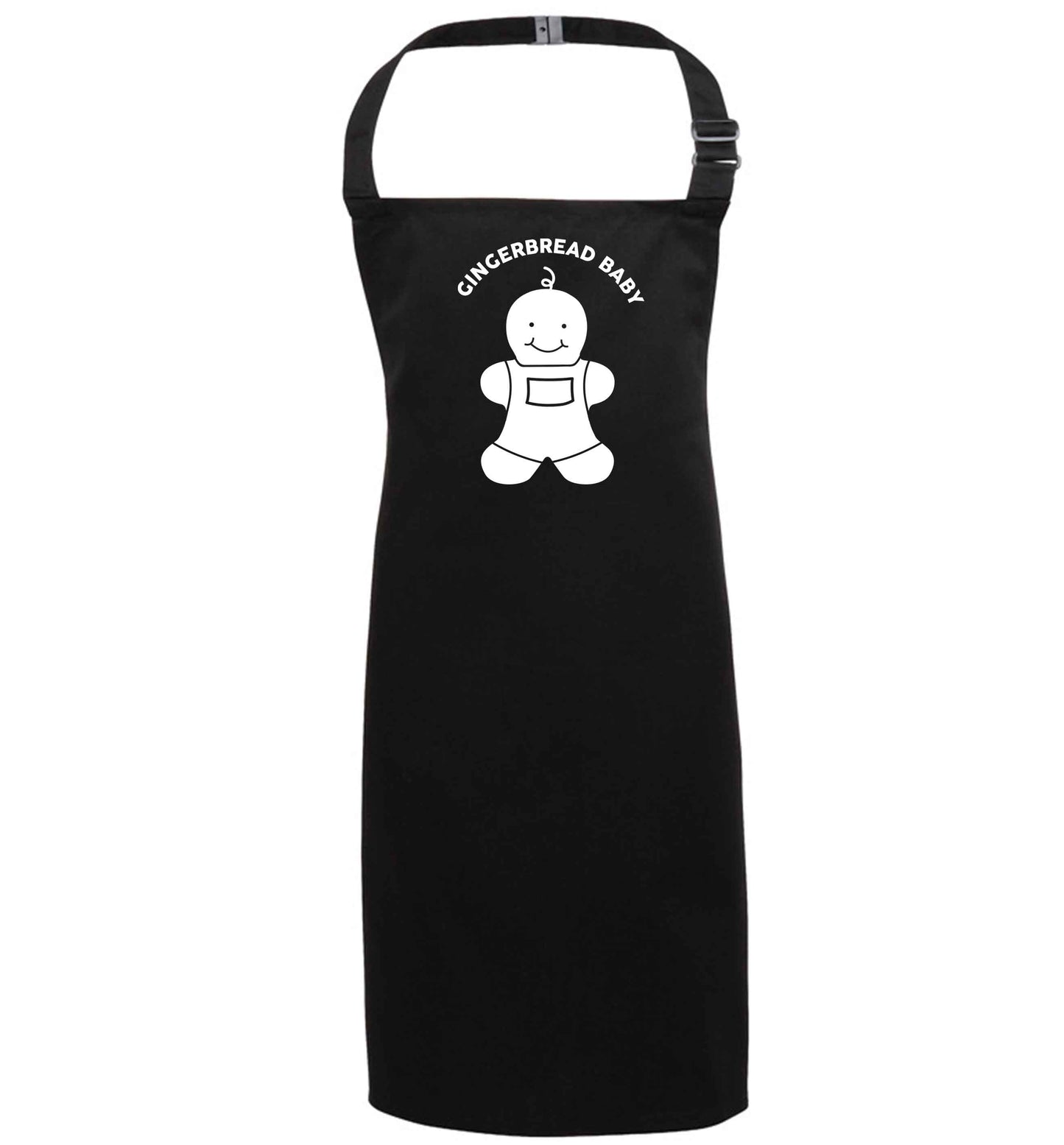 Gingerbread baby black apron 7-10 years