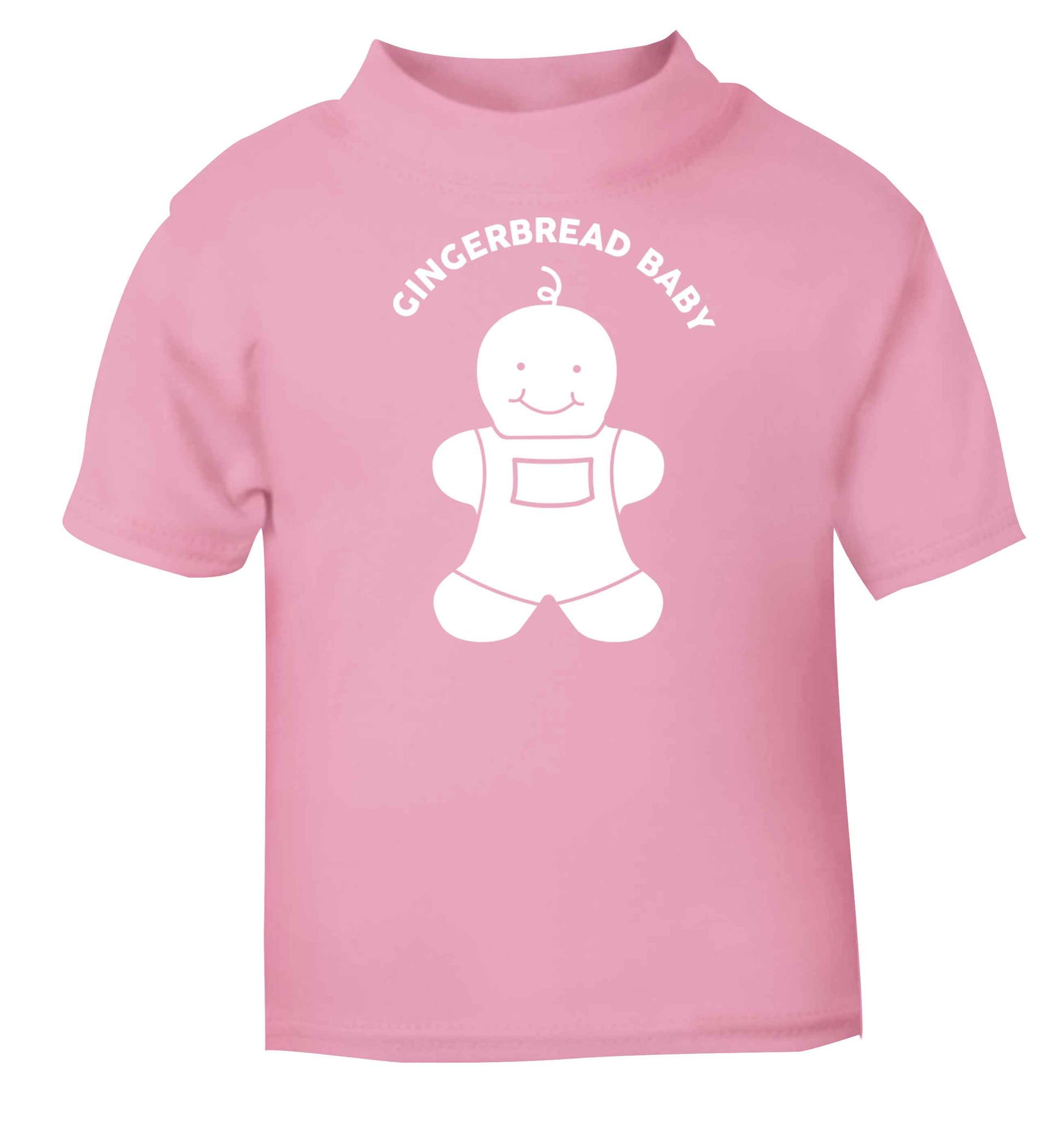 Gingerbread baby light pink baby toddler Tshirt 2 Years