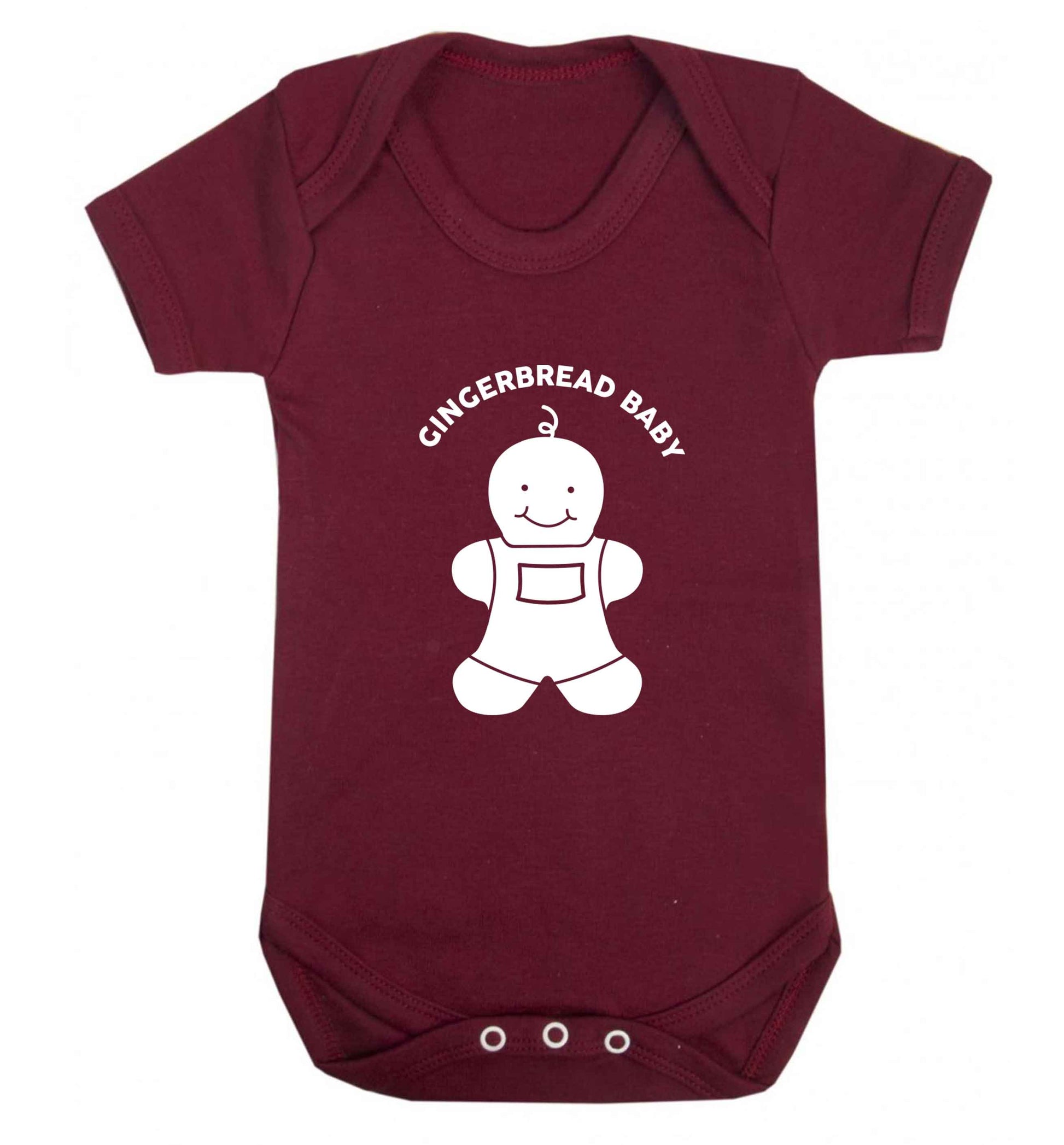 Gingerbread baby baby vest maroon 18-24 months