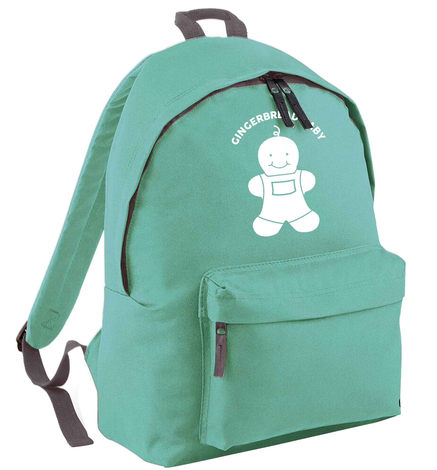 Gingerbread baby mint adults backpack