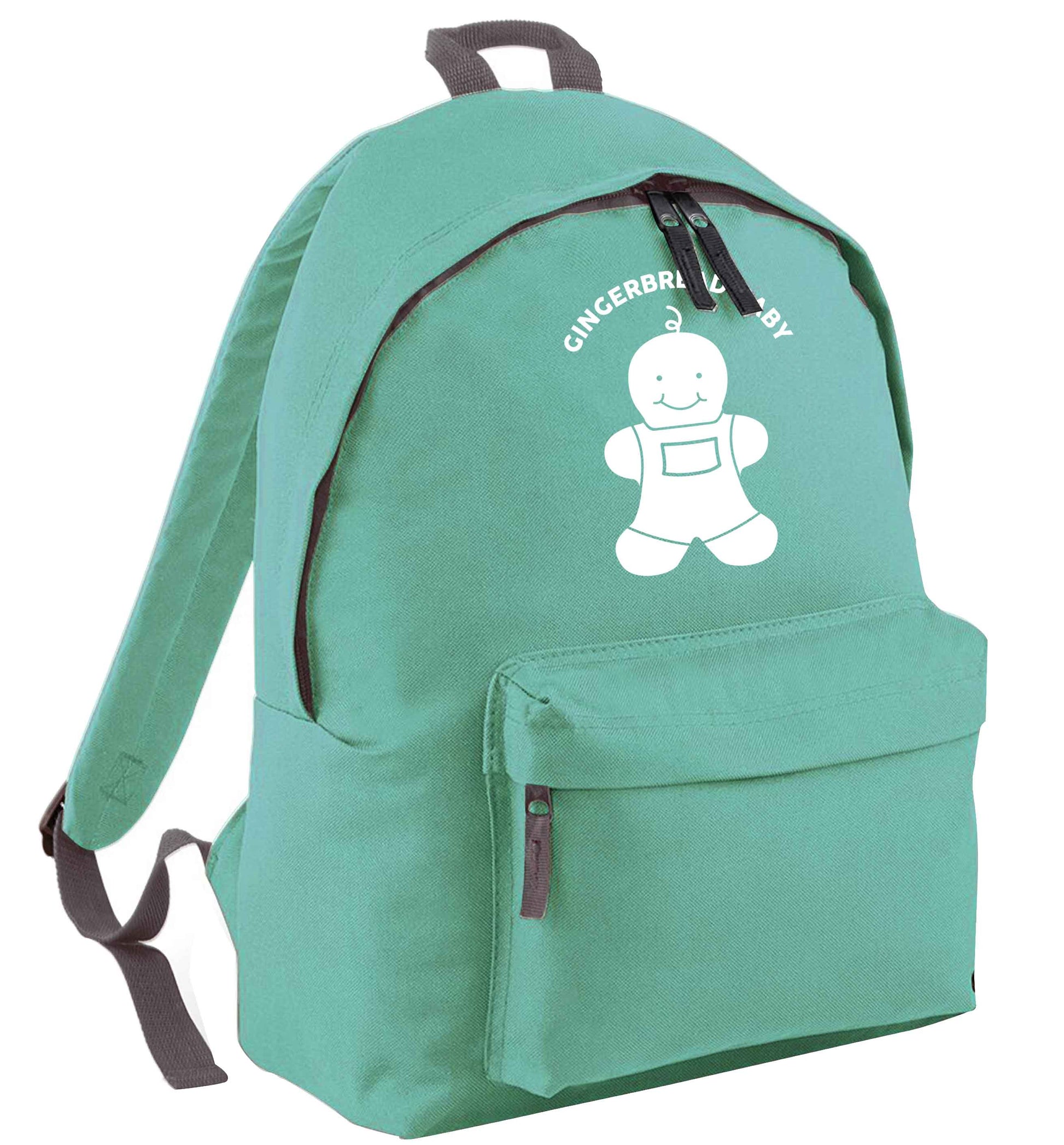 Gingerbread baby mint adults backpack