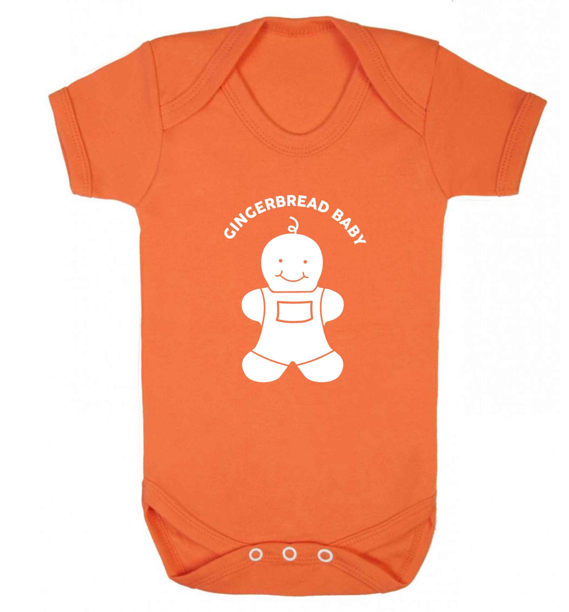 Gingerbread baby baby vest orange 18-24 months