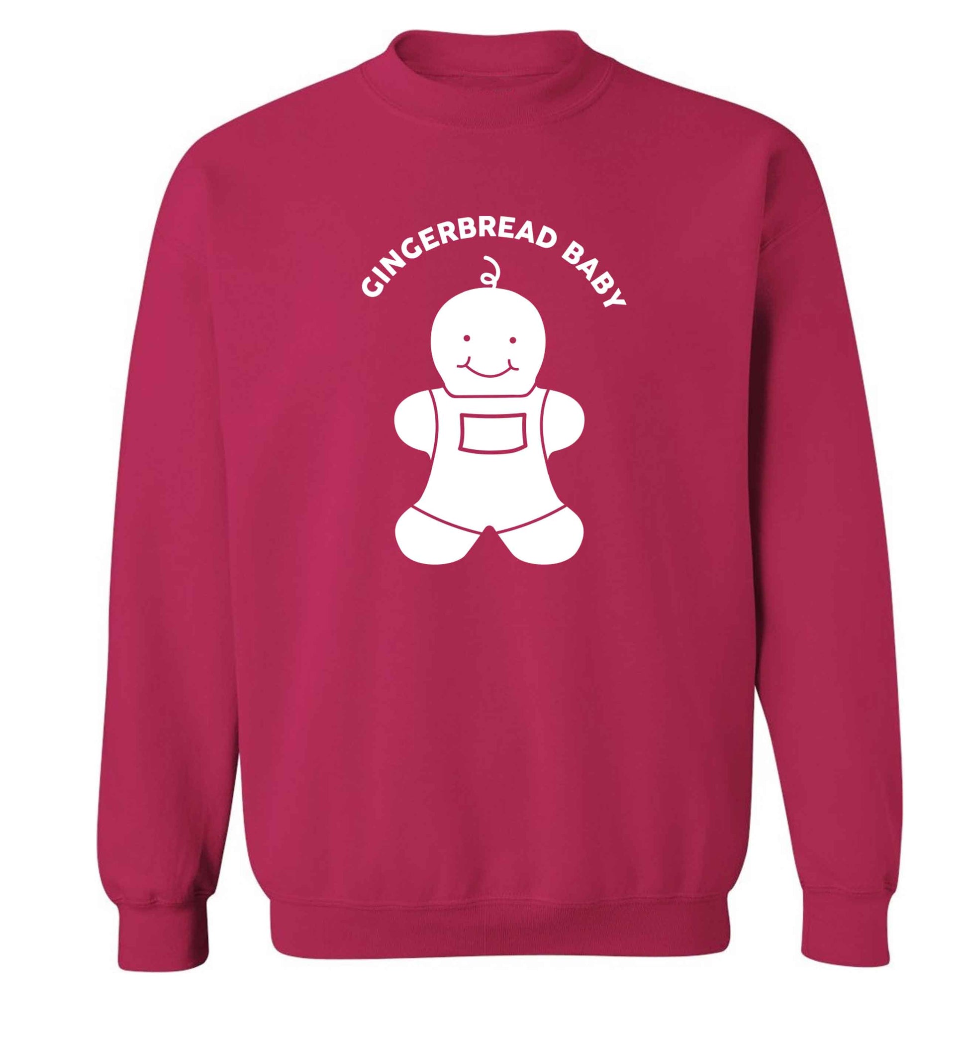 Gingerbread baby adult's unisex pink sweater 2XL