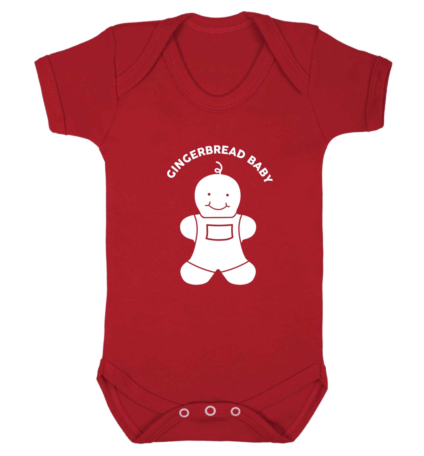 Gingerbread baby baby vest red 18-24 months