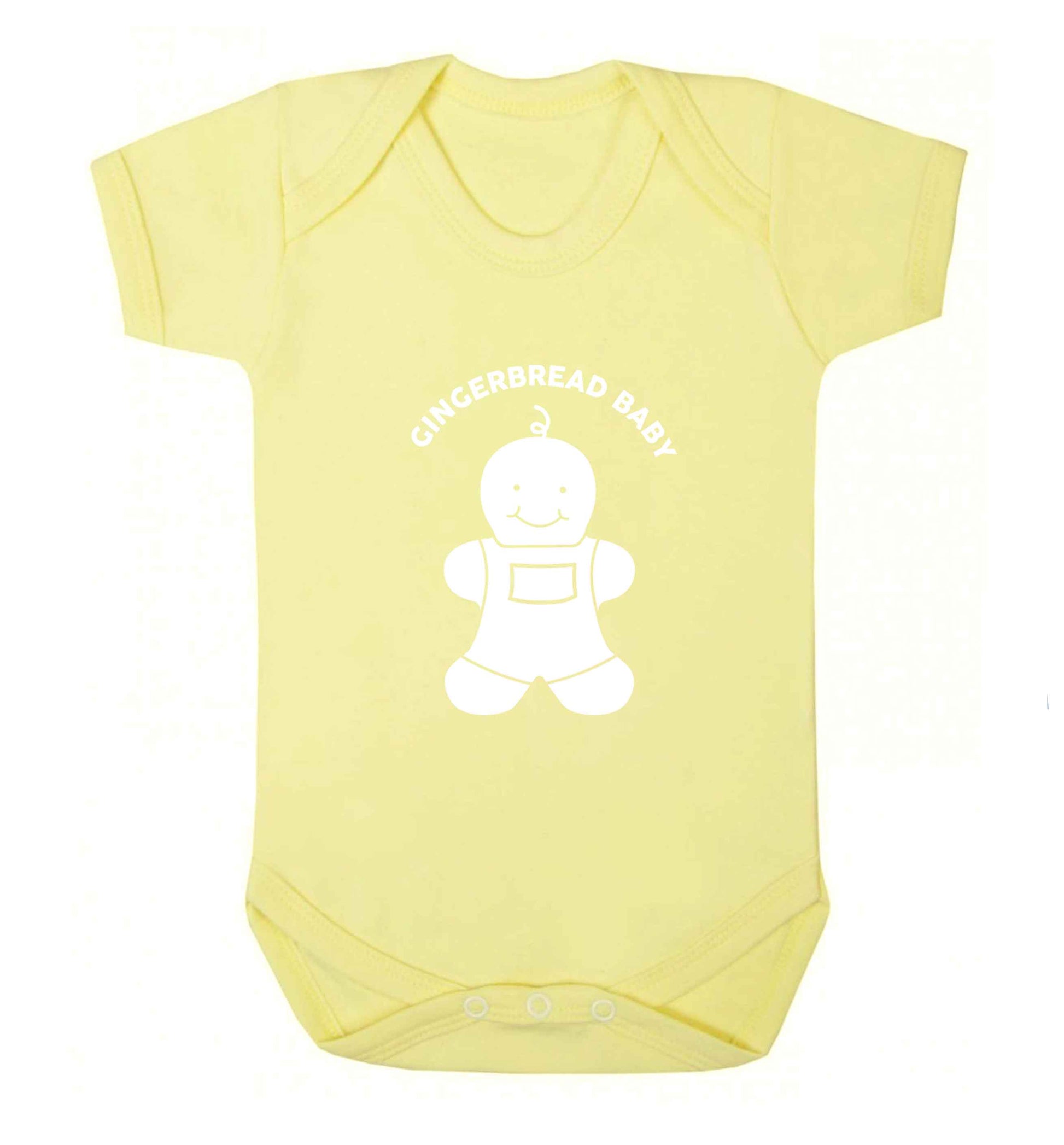 Gingerbread baby baby vest pale yellow 18-24 months