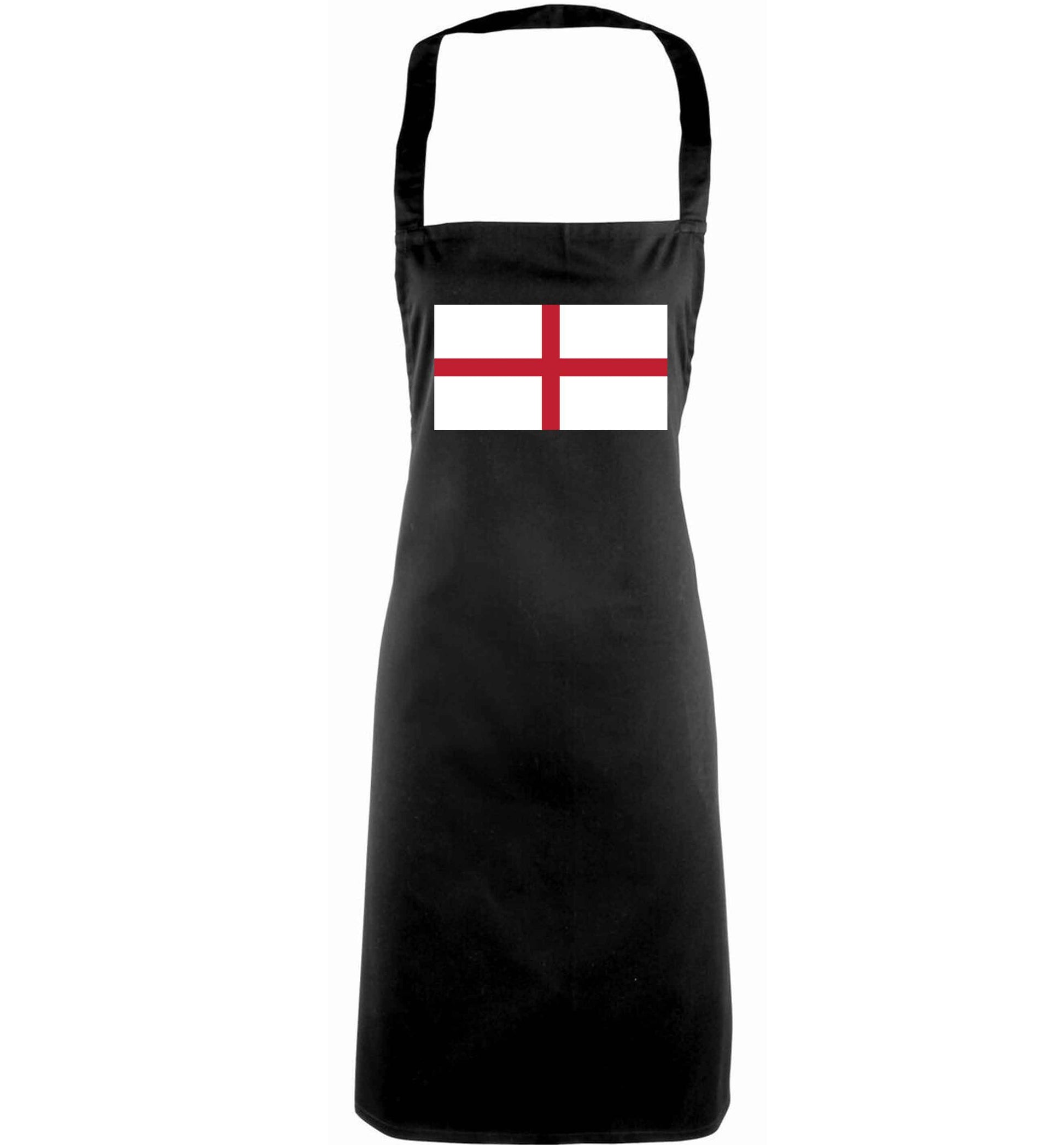 England Flag adults black apron