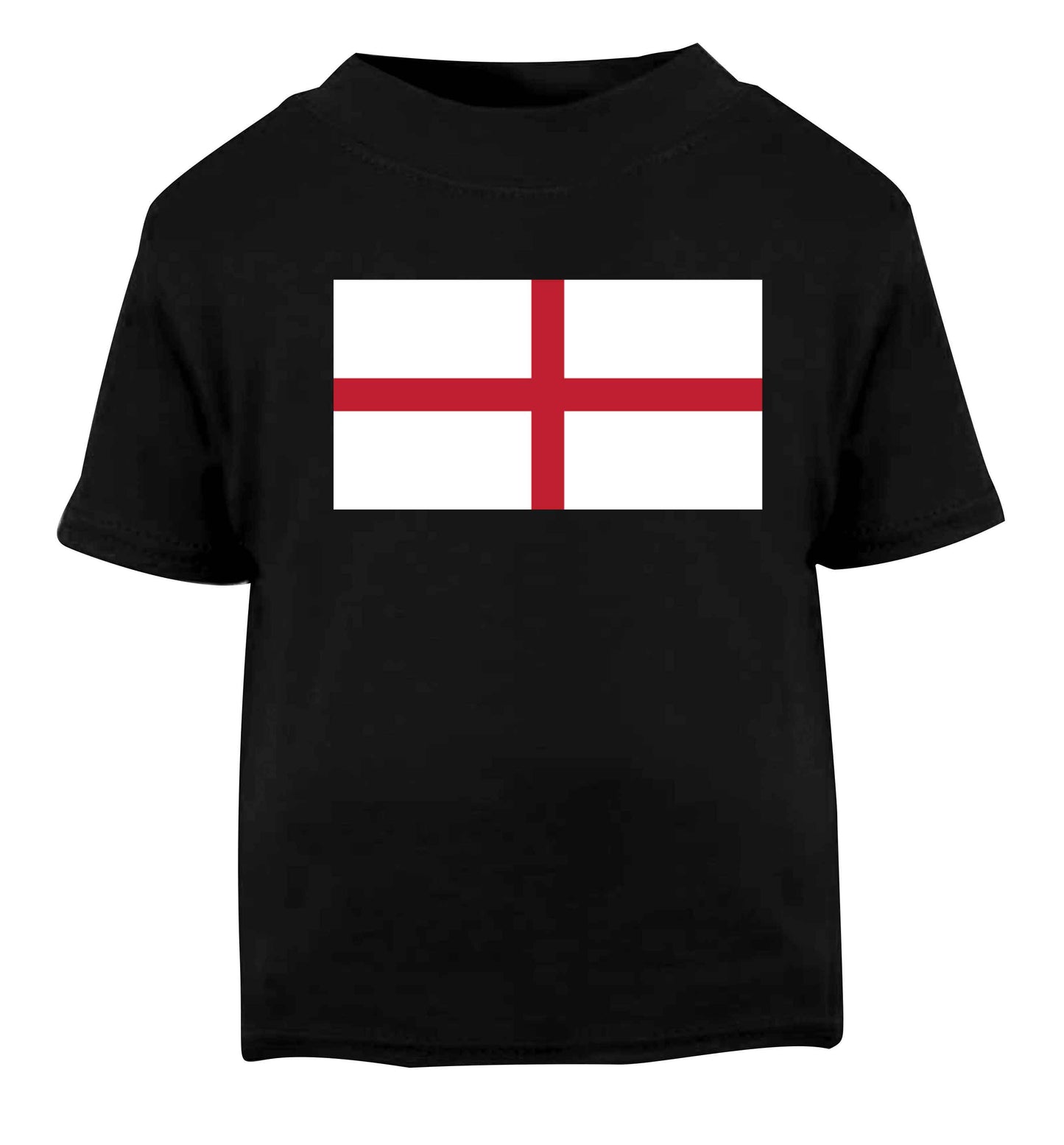England Flag Black baby toddler Tshirt 2 years