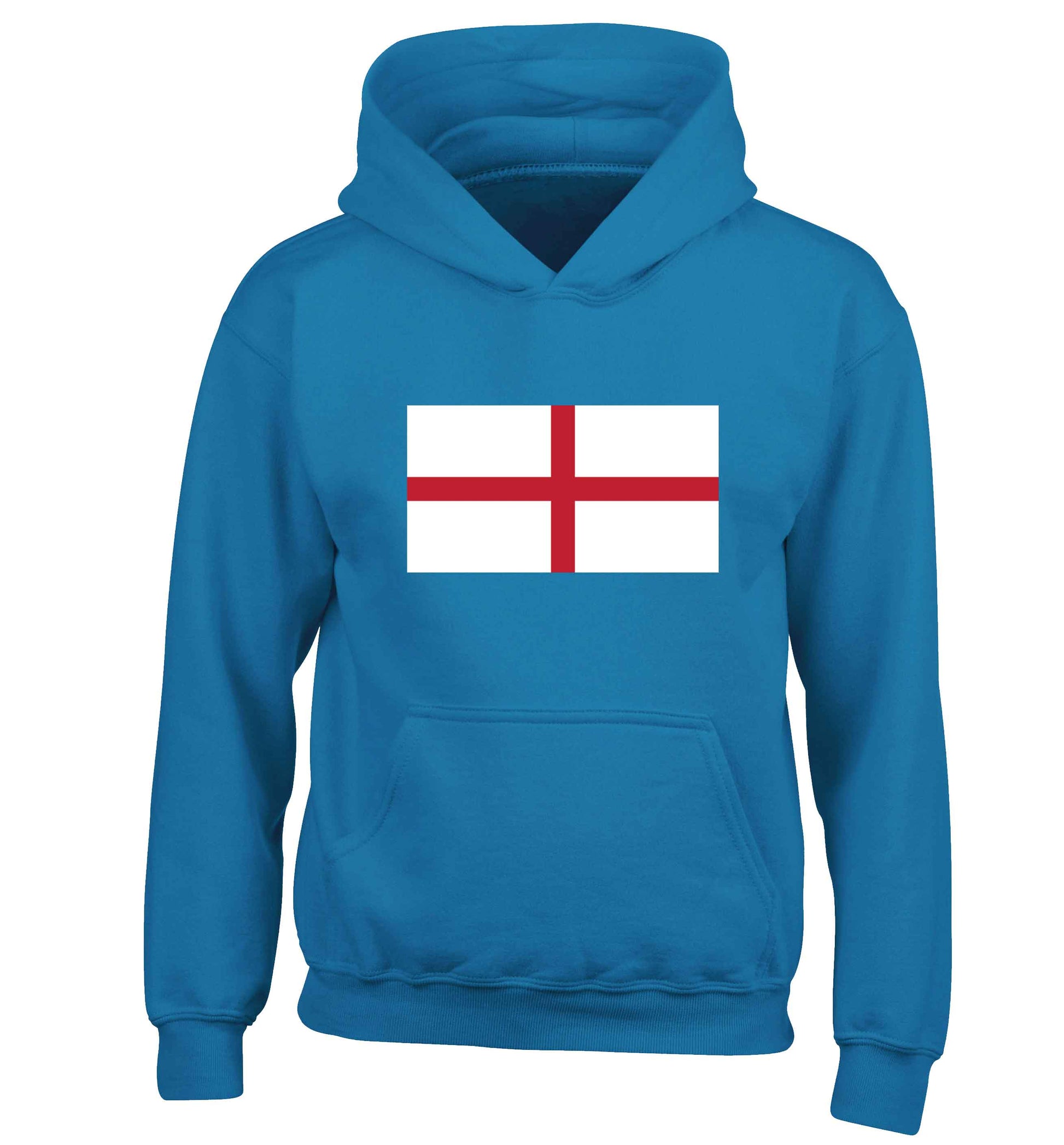 England Flag children's blue hoodie 12-13 Years