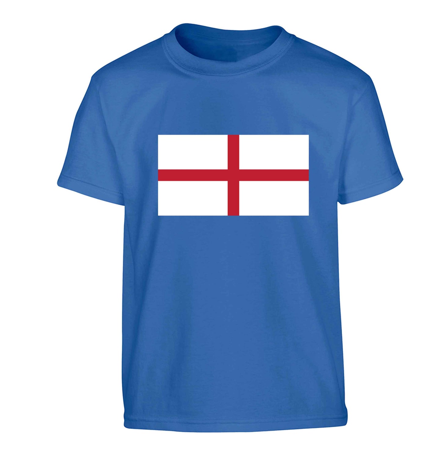 England Flag Children's blue Tshirt 12-13 Years