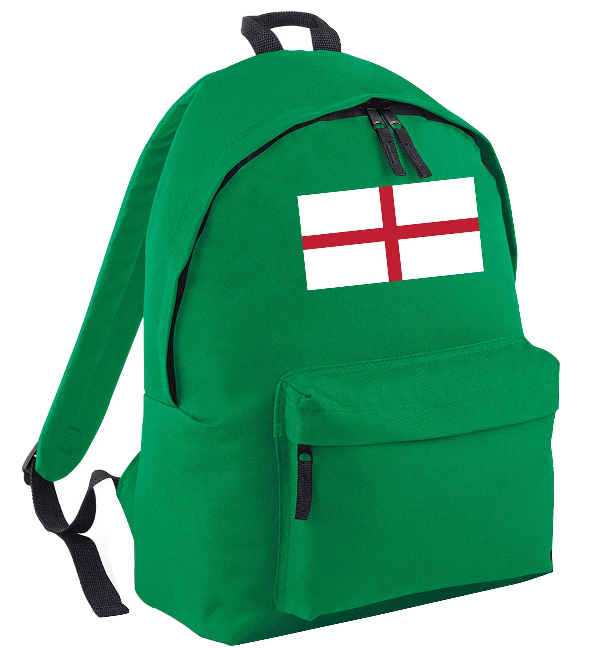 England Flag green adults backpack