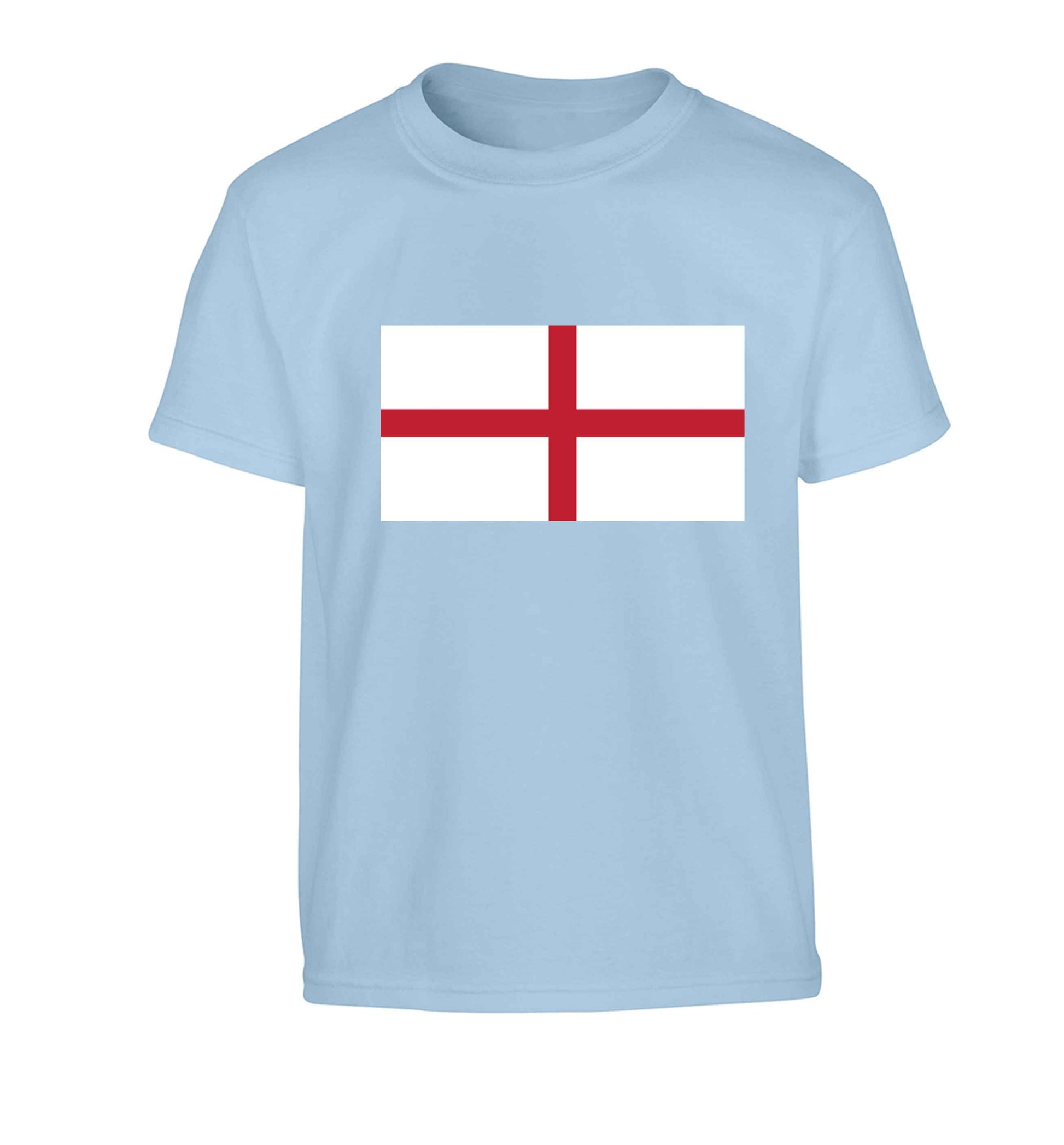 England Flag Children's light blue Tshirt 12-13 Years