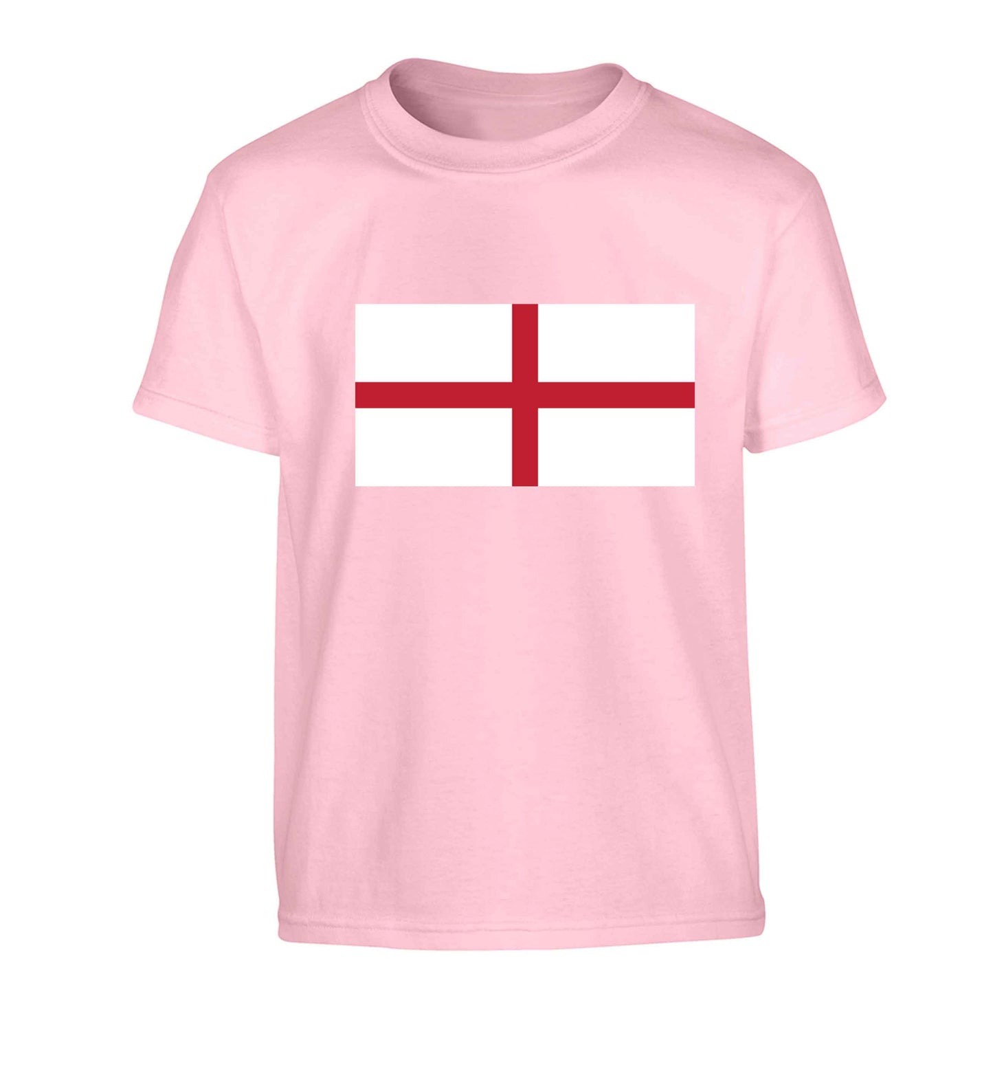 England Flag Children's light pink Tshirt 12-13 Years