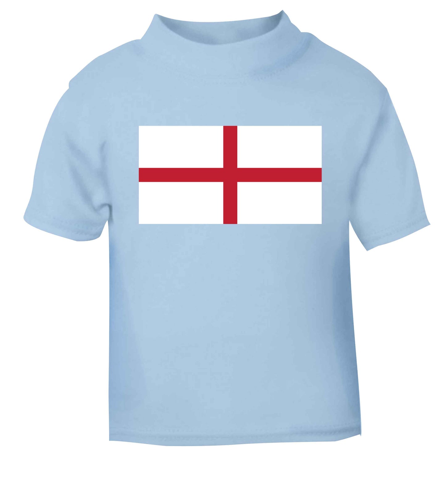 England Flag light blue baby toddler Tshirt 2 Years