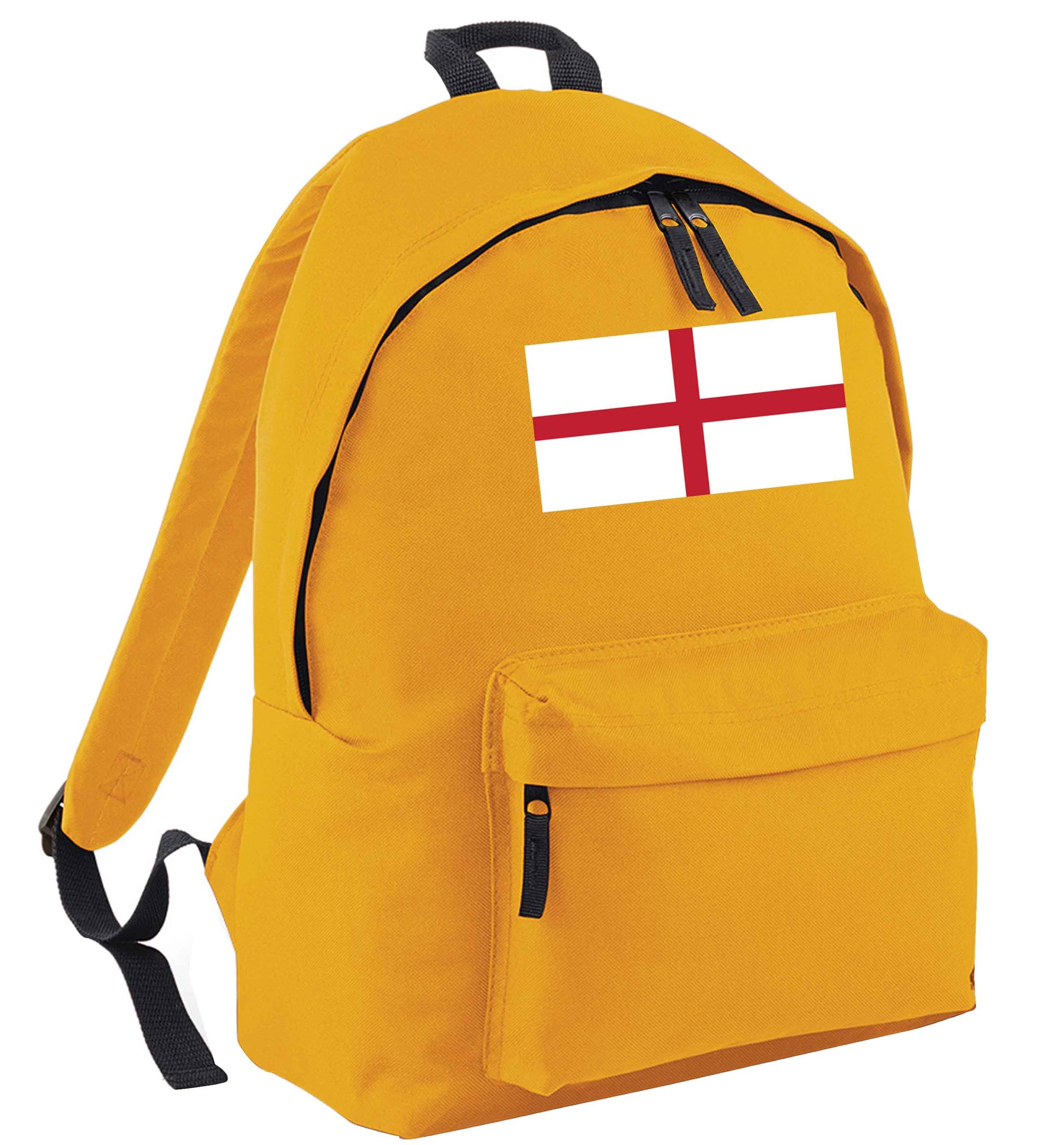 England Flag mustard adults backpack