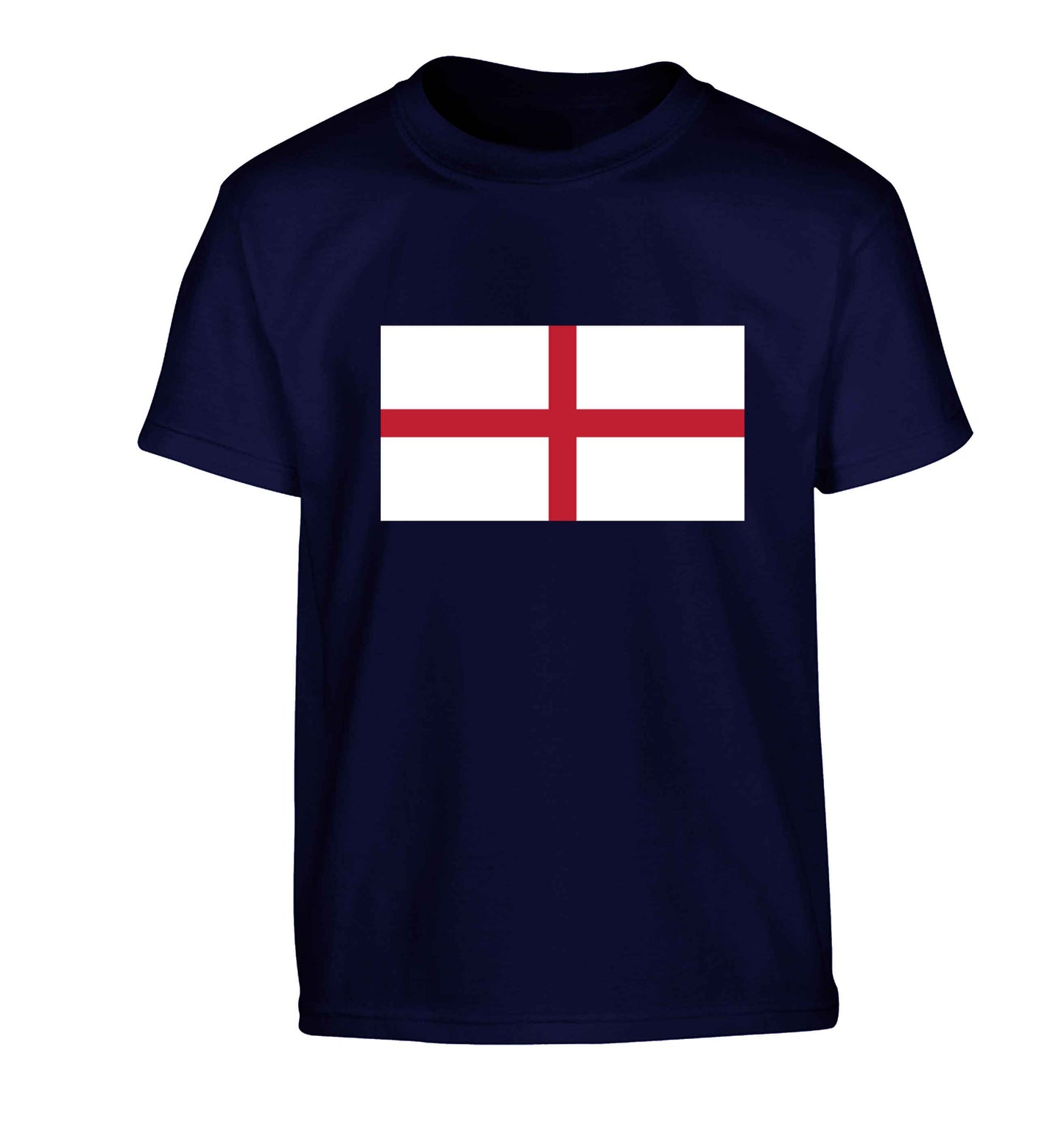 England Flag Children's navy Tshirt 12-13 Years