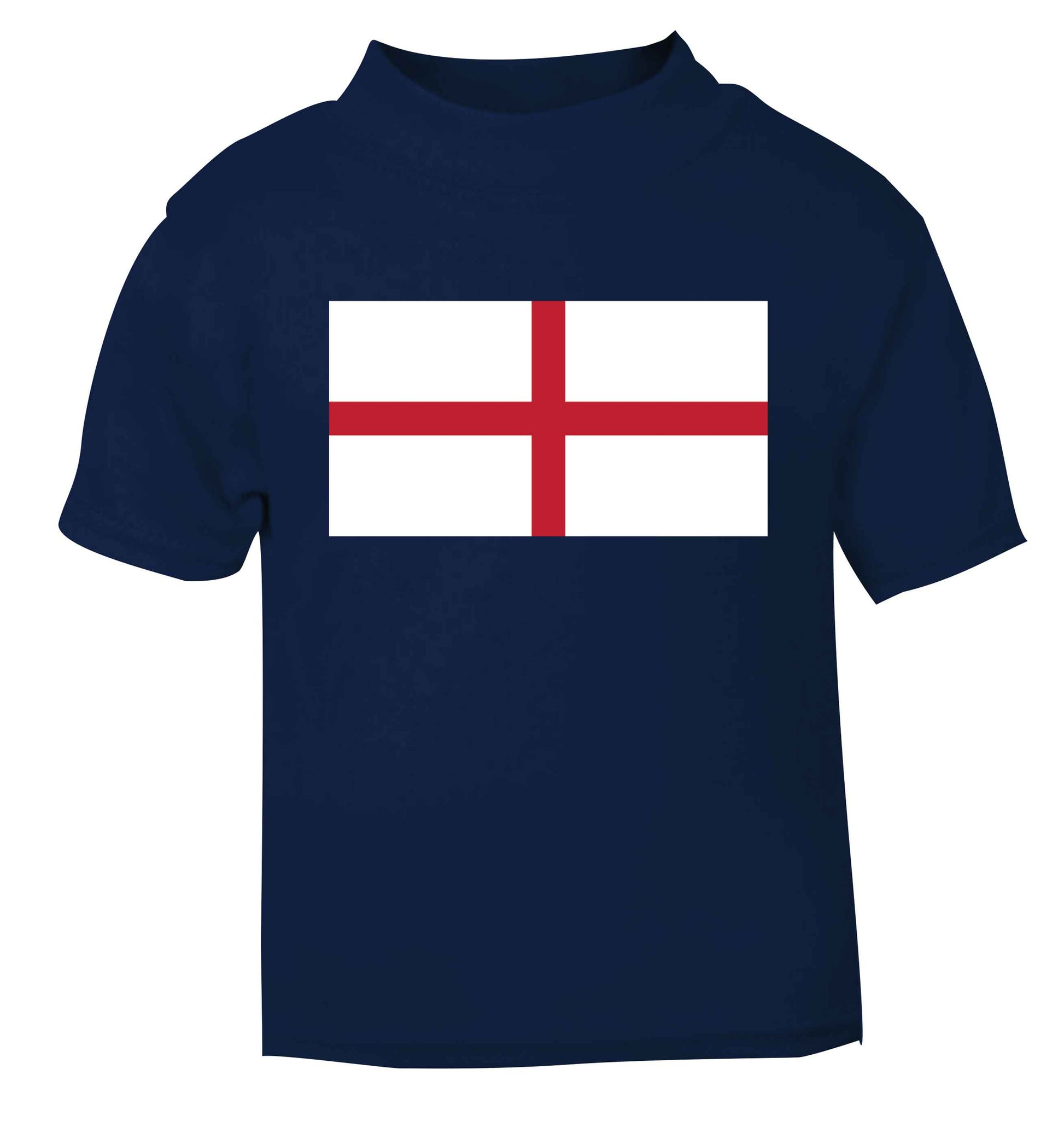England Flag navy baby toddler Tshirt 2 Years