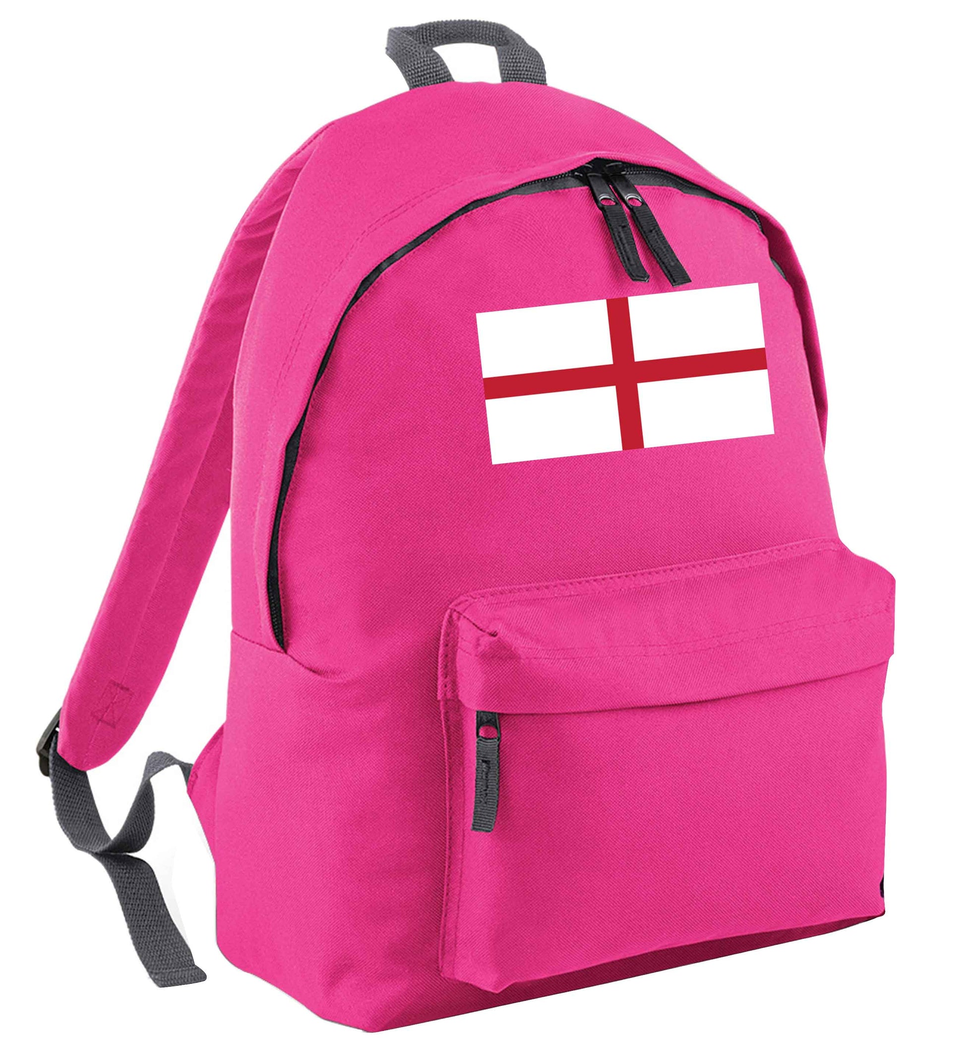 England Flag pink adults backpack