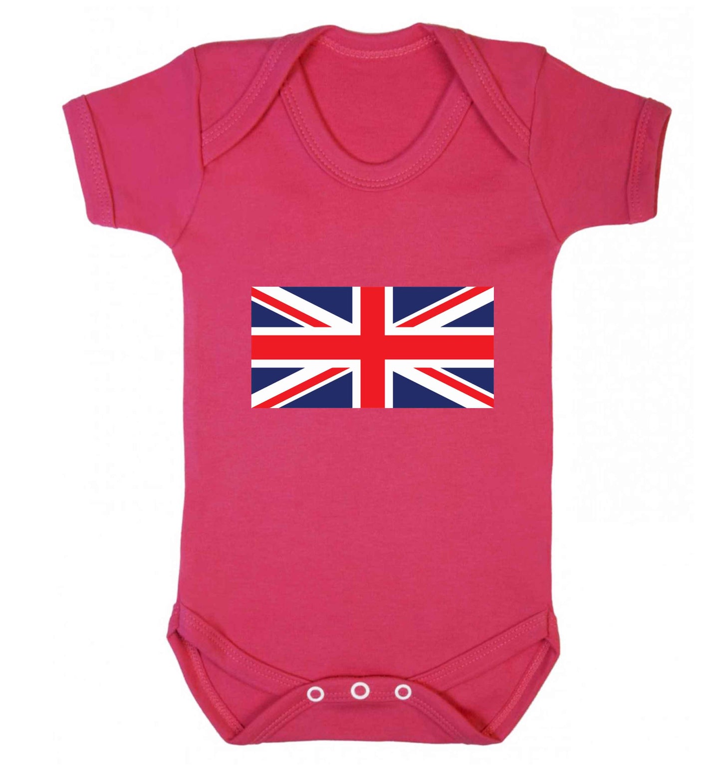 Union Jack baby vest dark pink 18-24 months