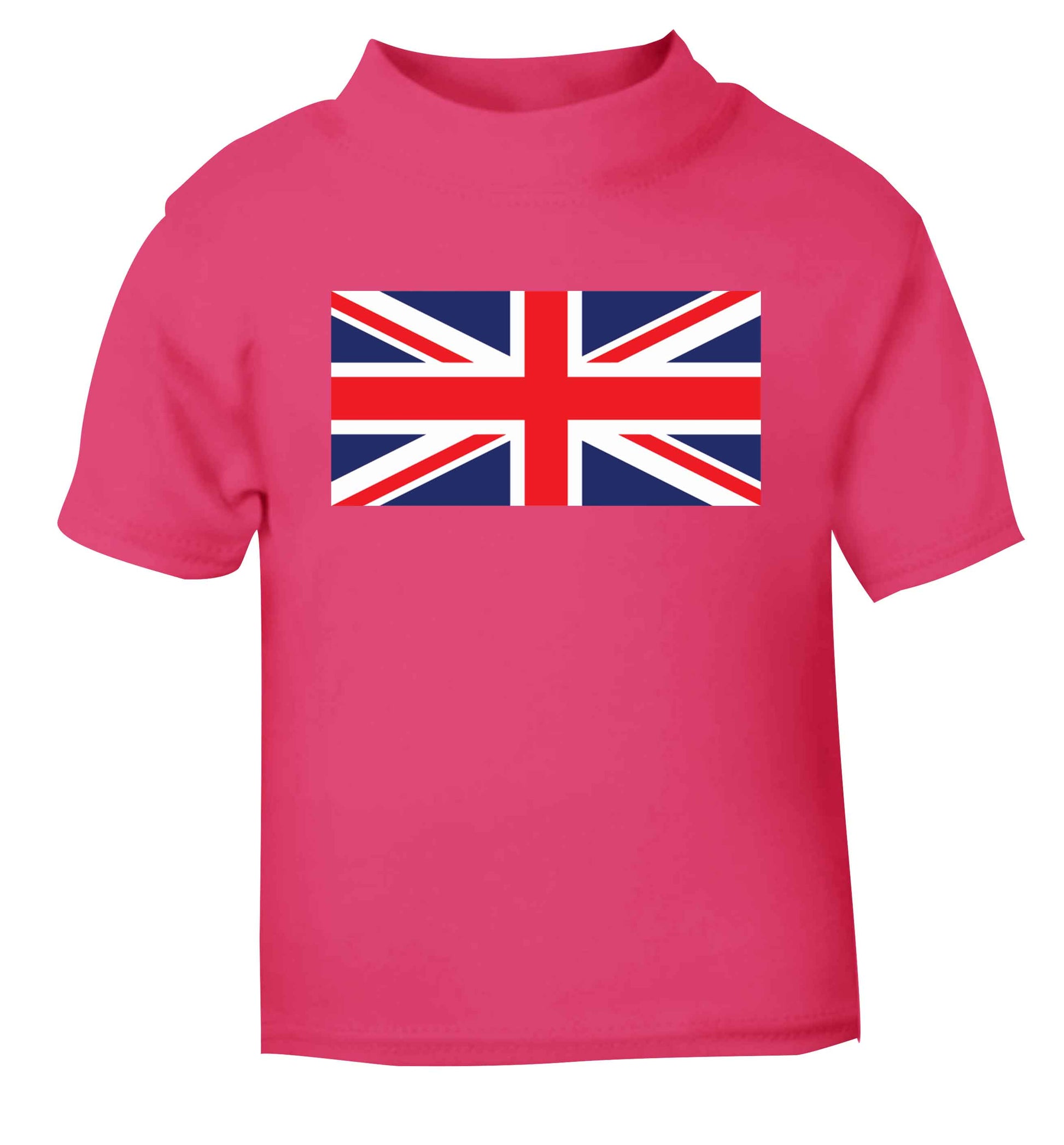 Union Jack pink baby toddler Tshirt 2 Years