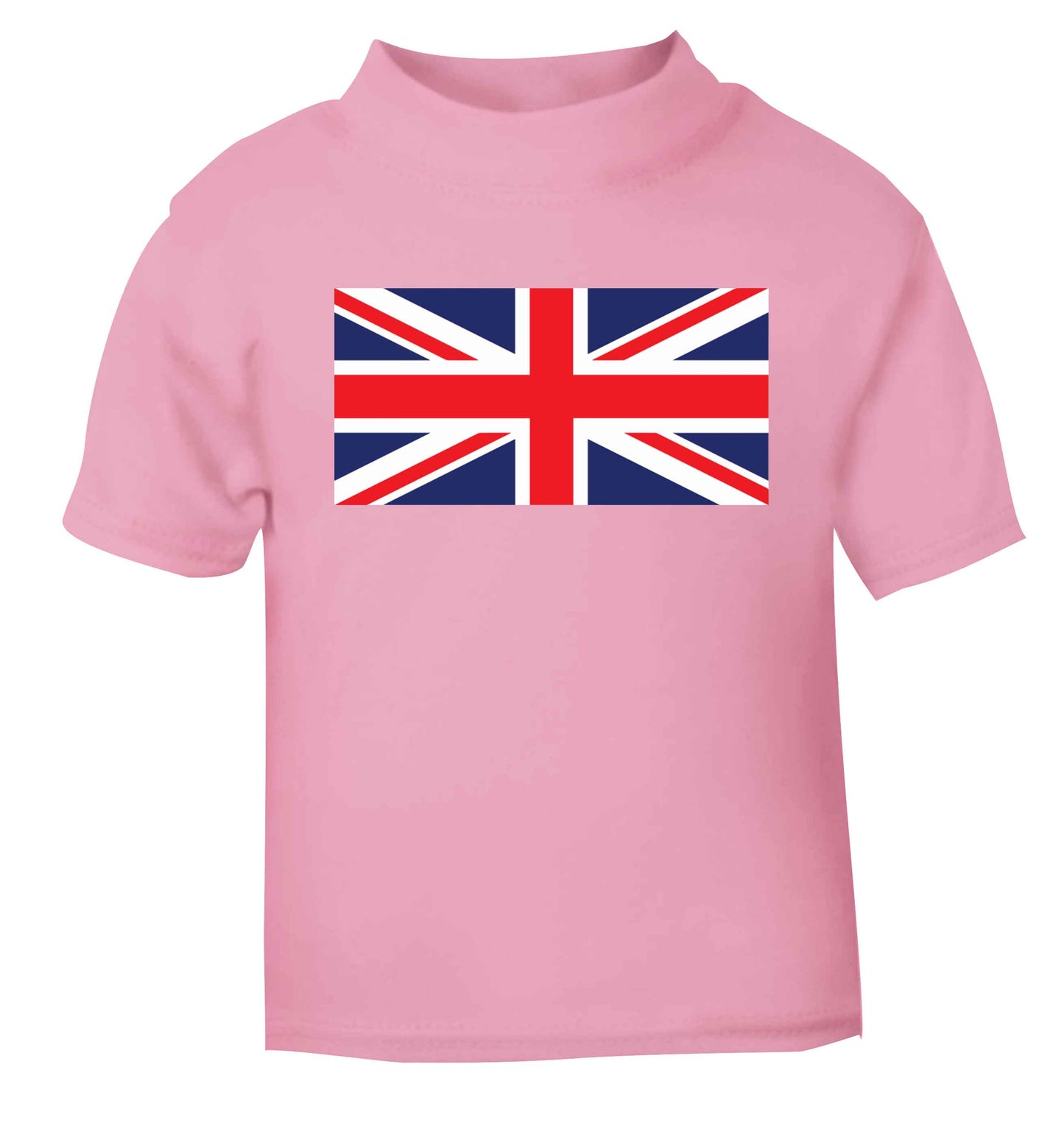 Union Jack light pink baby toddler Tshirt 2 Years
