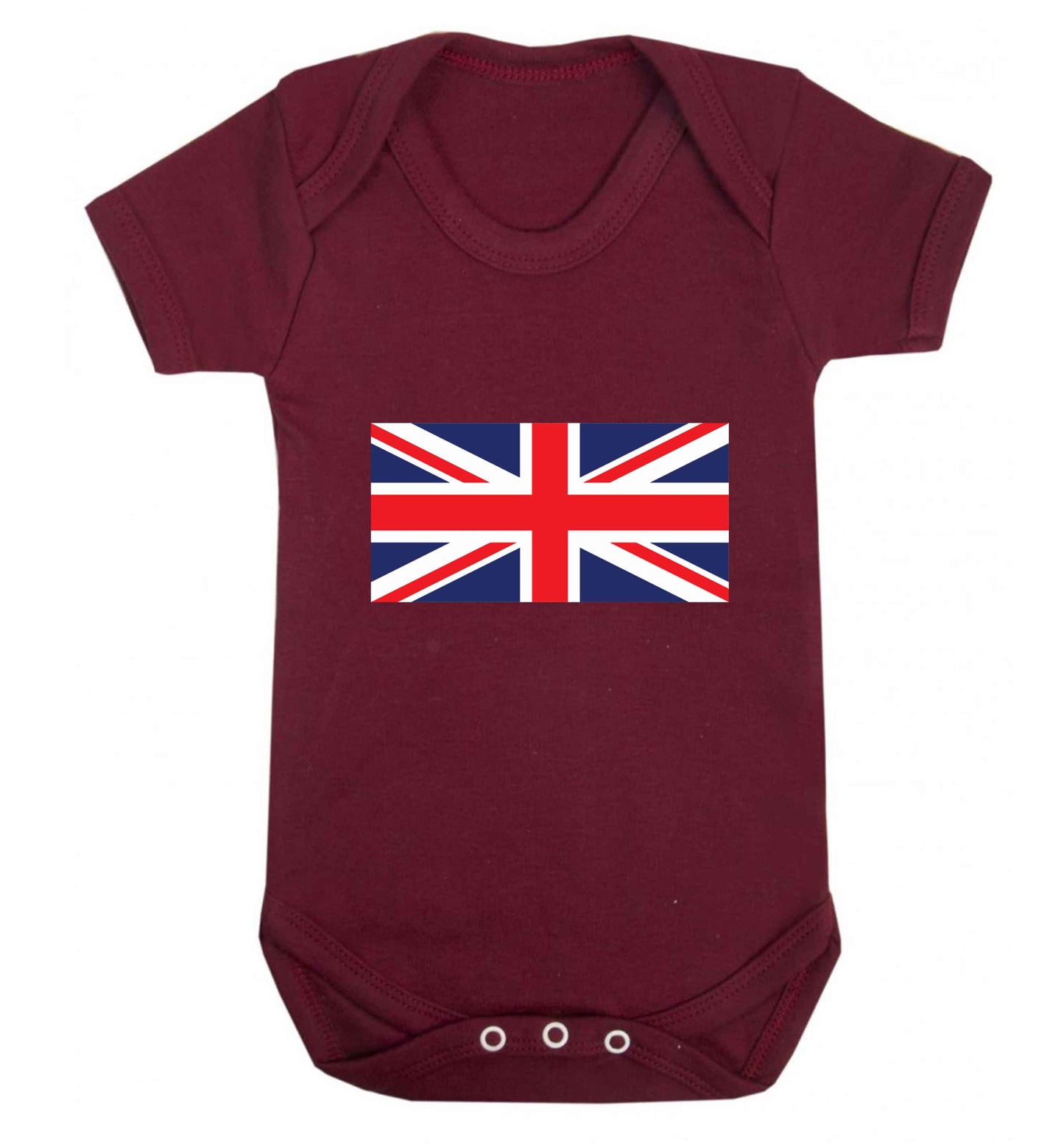 Union Jack baby vest maroon 18-24 months