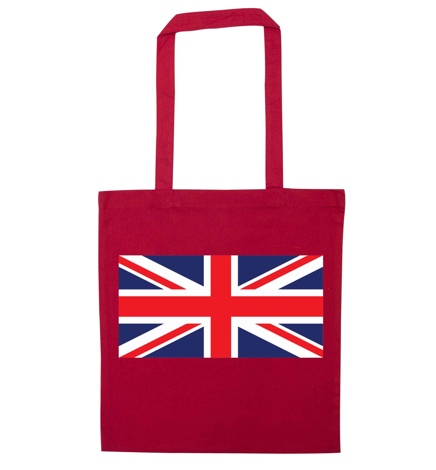 Union Jack red tote bag