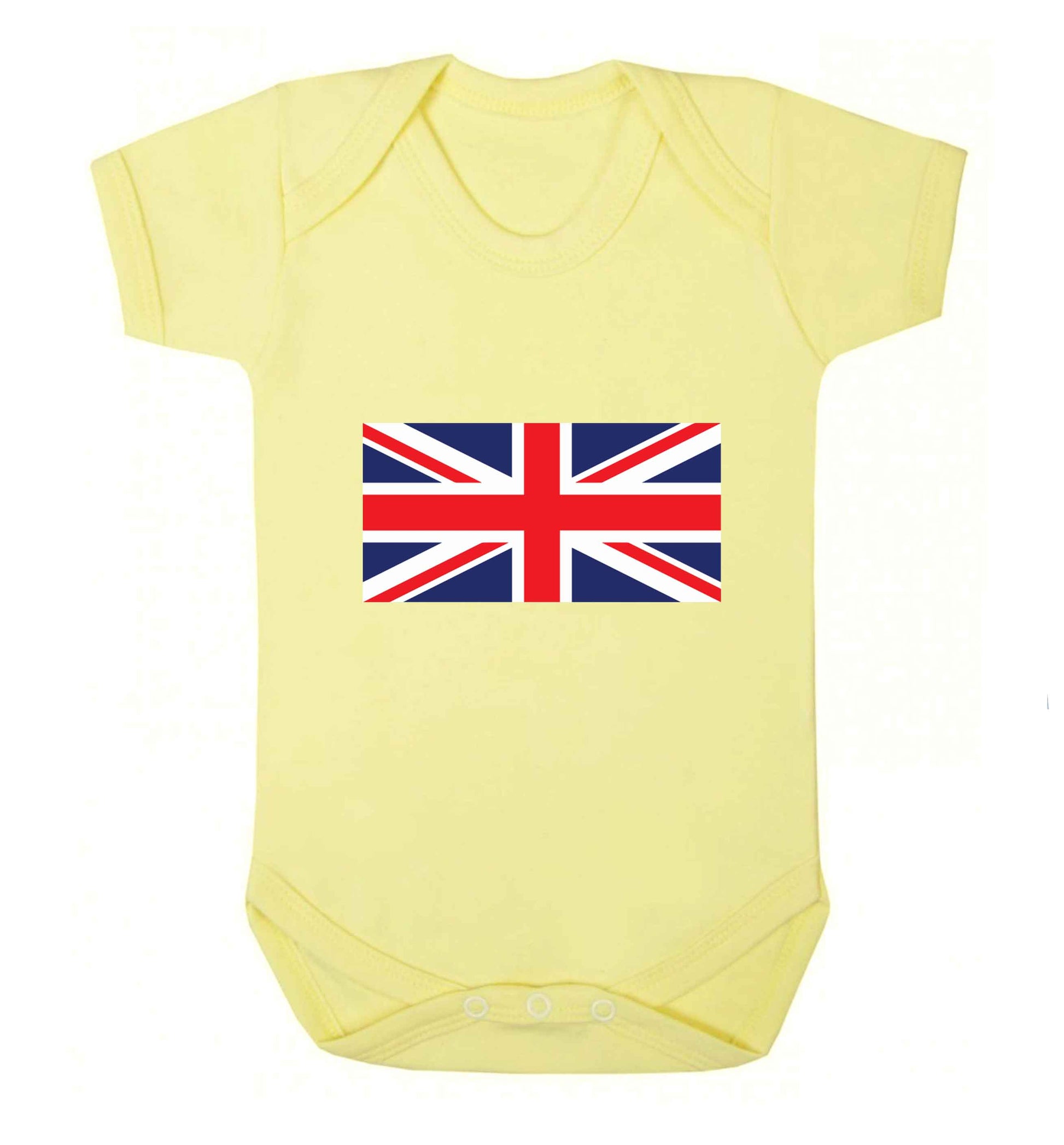 Union Jack baby vest pale yellow 18-24 months