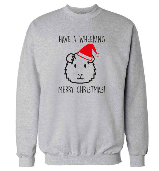 Have a wheeking merry Christmas adult's unisex grey sweater 2XL